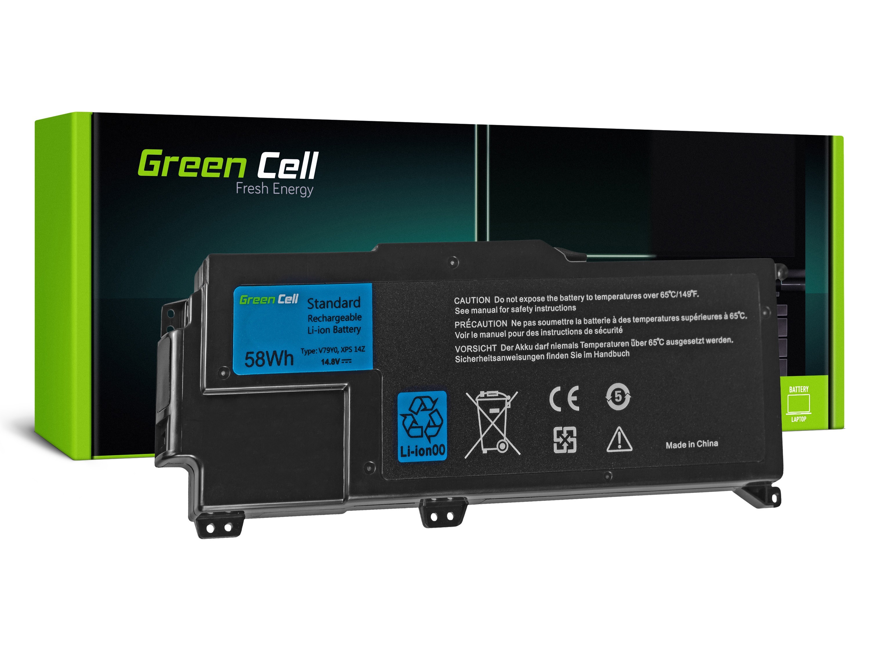 Batterij voor Dell XPS 14Z L412Z / 14,4V 3900mAh thumbnail 4