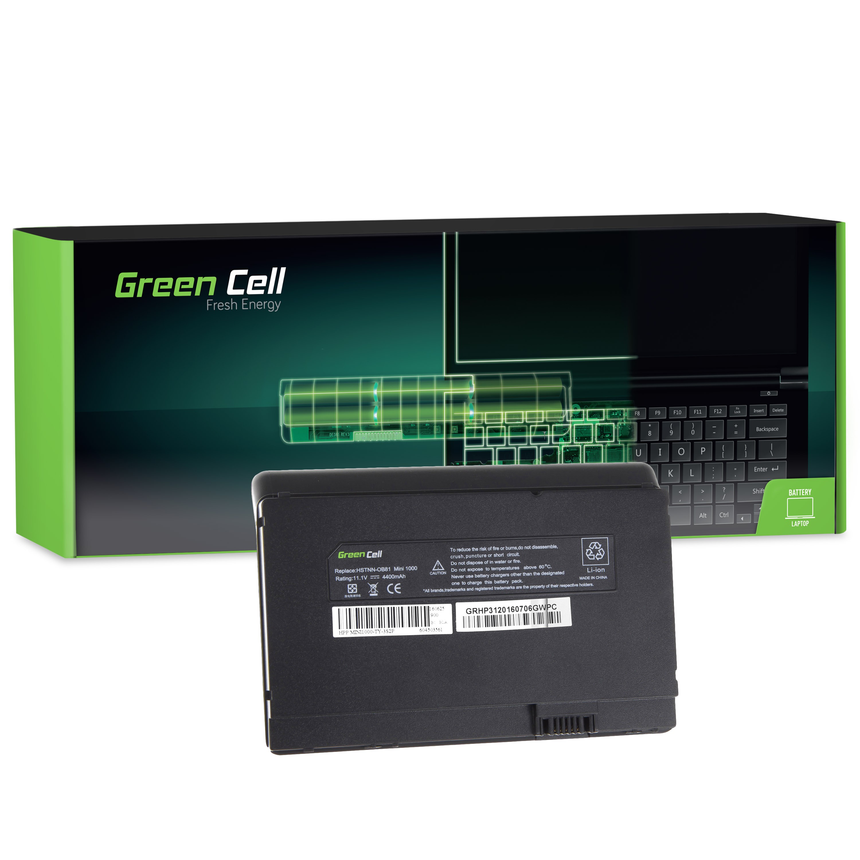 Batterij voor HP Mini 1000 1001 1005 1025 / 11,1V 4400mAh thumbnail 4