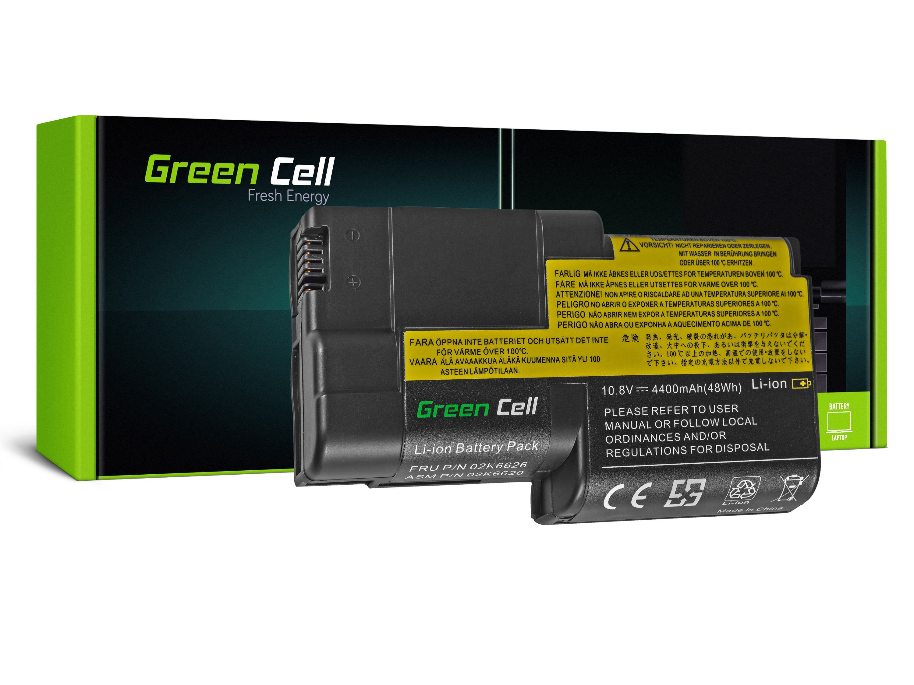 Batterij voor Lenovo ThinkPad T20 T21 T22 T23 / 11,1V 4400mAh thumbnail 4