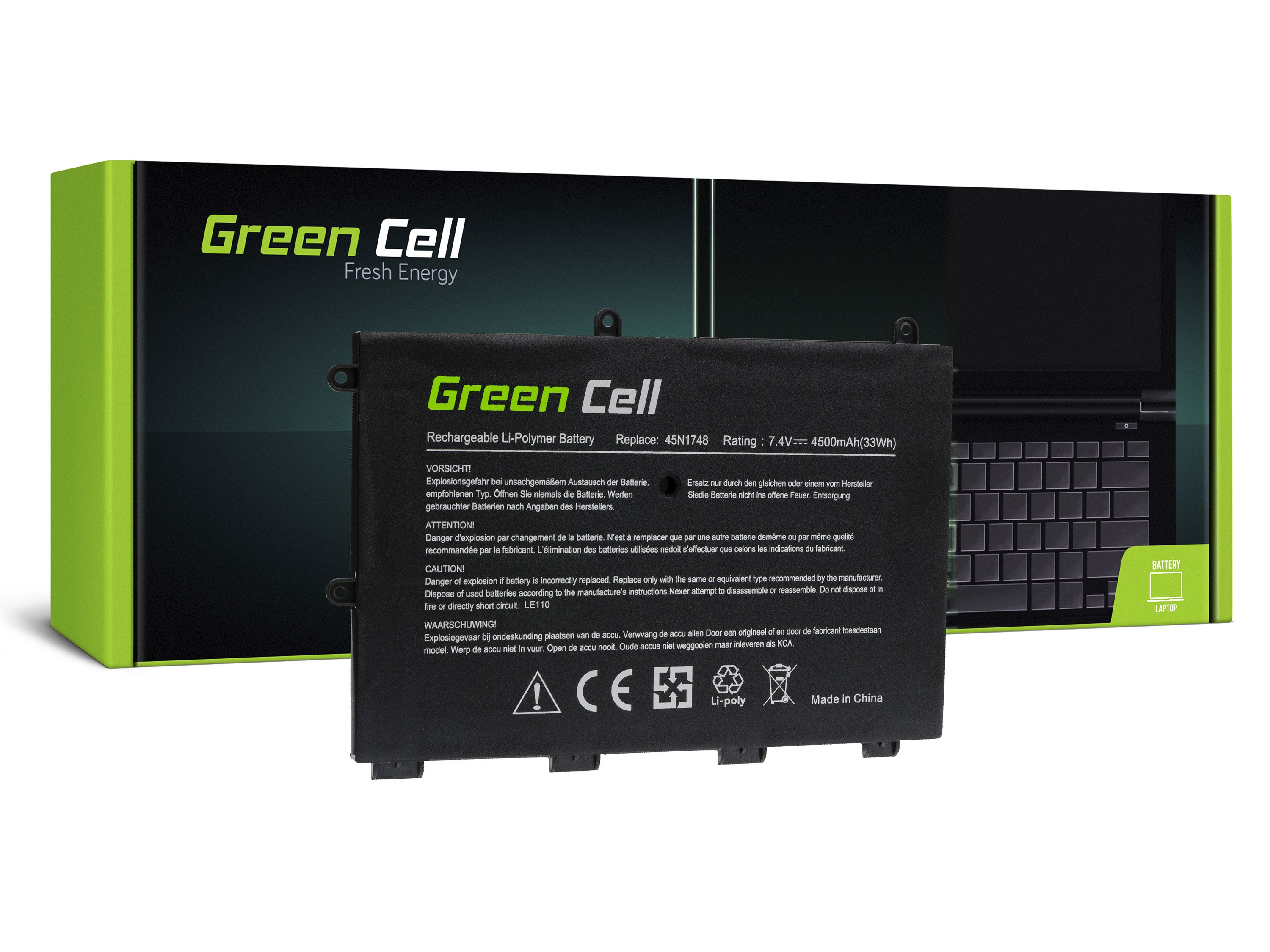 Batterij voor Lenovo ThinkPad Yoga 11e / 7,4V 4500mAh thumbnail 4