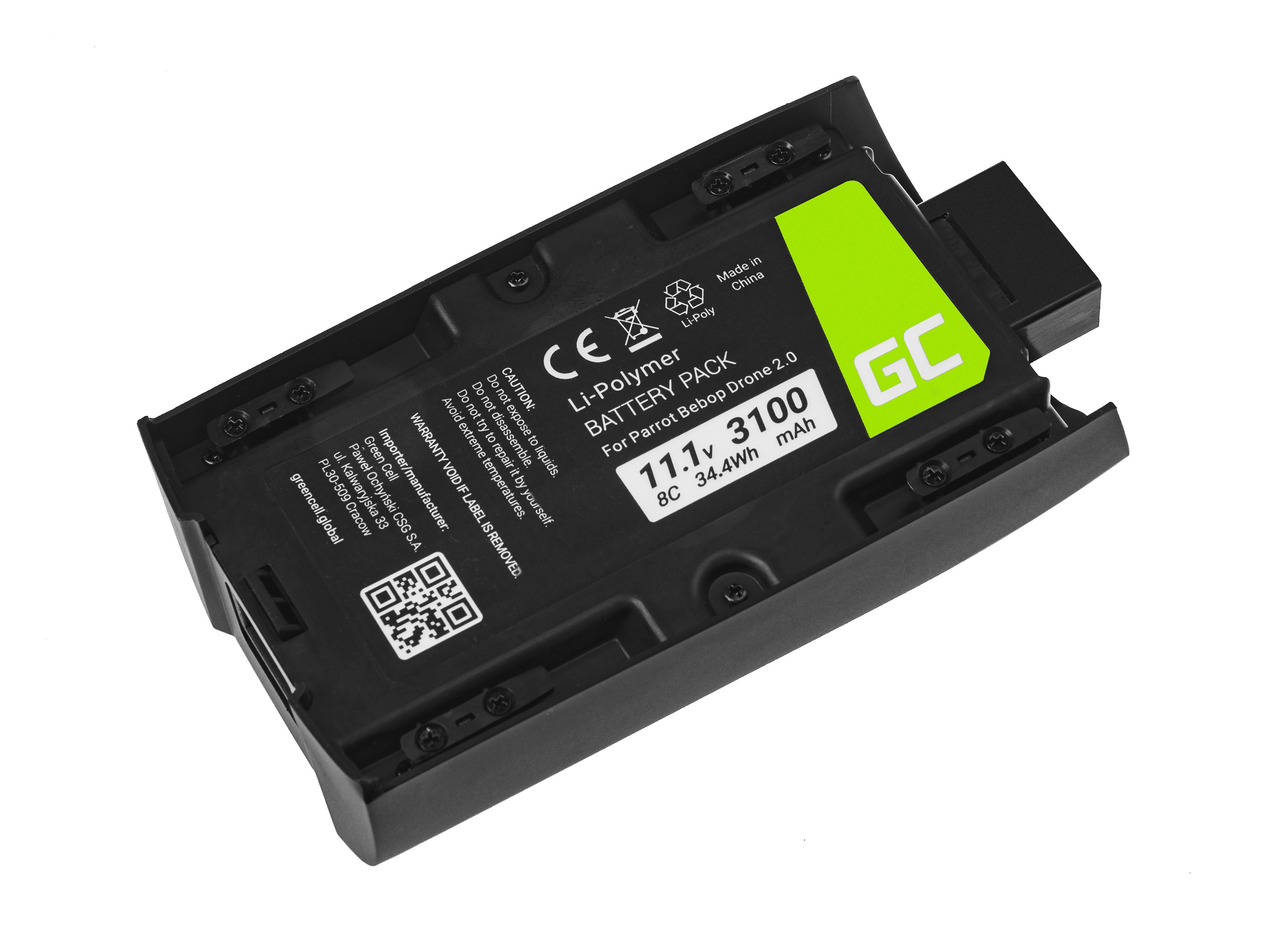 Batterij voor Parrot Bebop 2 11.1V 3100mAh thumbnail 4