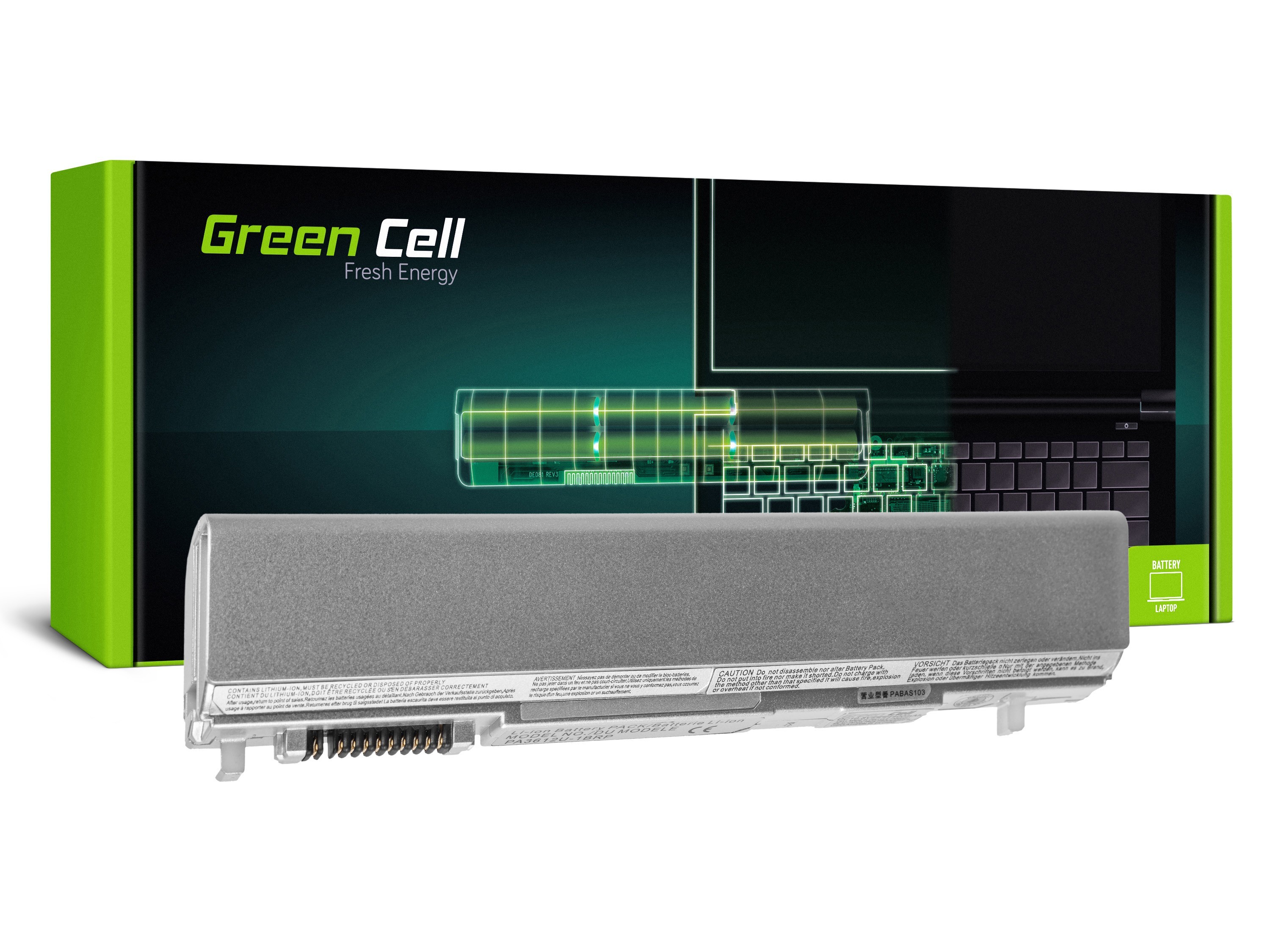 Batterij voor Toshiba Portege R500 R505 PA3612U-1BRS (zilver) / 11,1V 4400mAh thumbnail 4