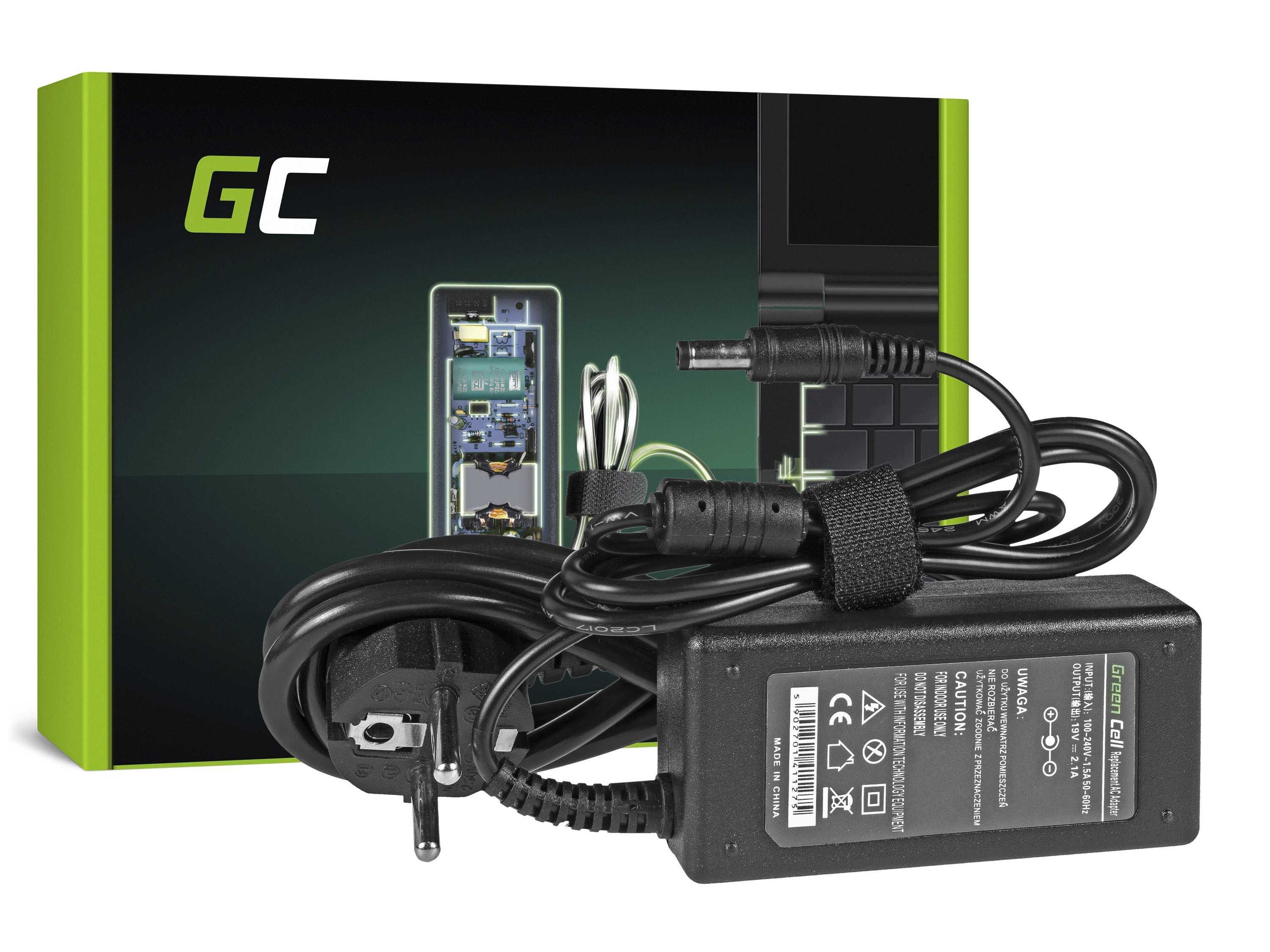 Oplader  AC Adapter voor Asus MSI Medion 40W / 19V 2.1A / 5.5mm - 2.5 m thumbnail 4