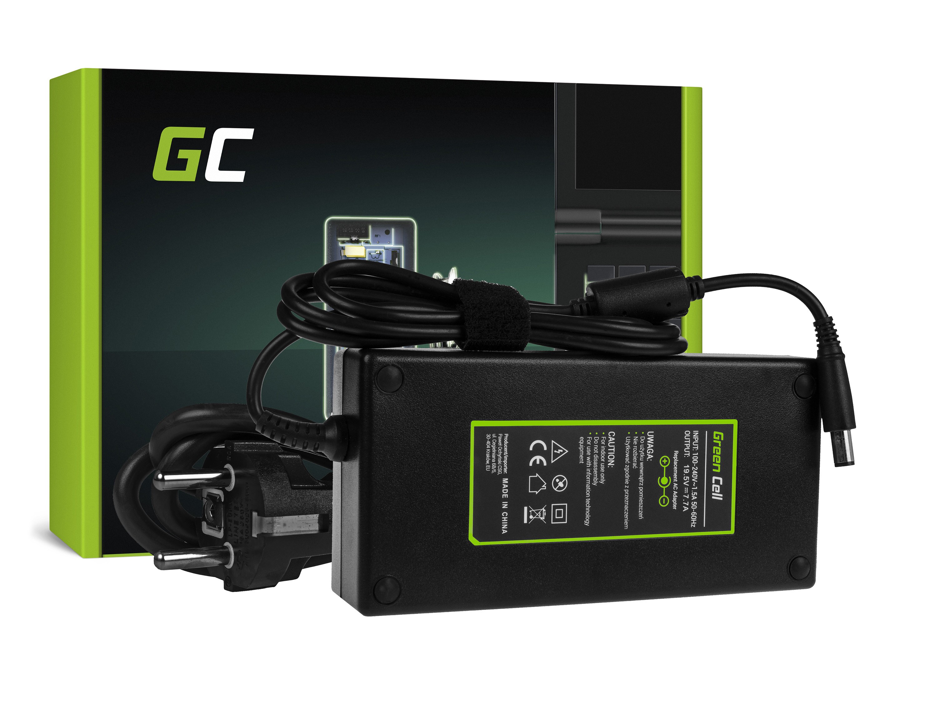 Oplader  AC Adapter voor Dell 150W / 19.5V 7.7A / 7.4mm - 5.0mm PIN thumbnail 4