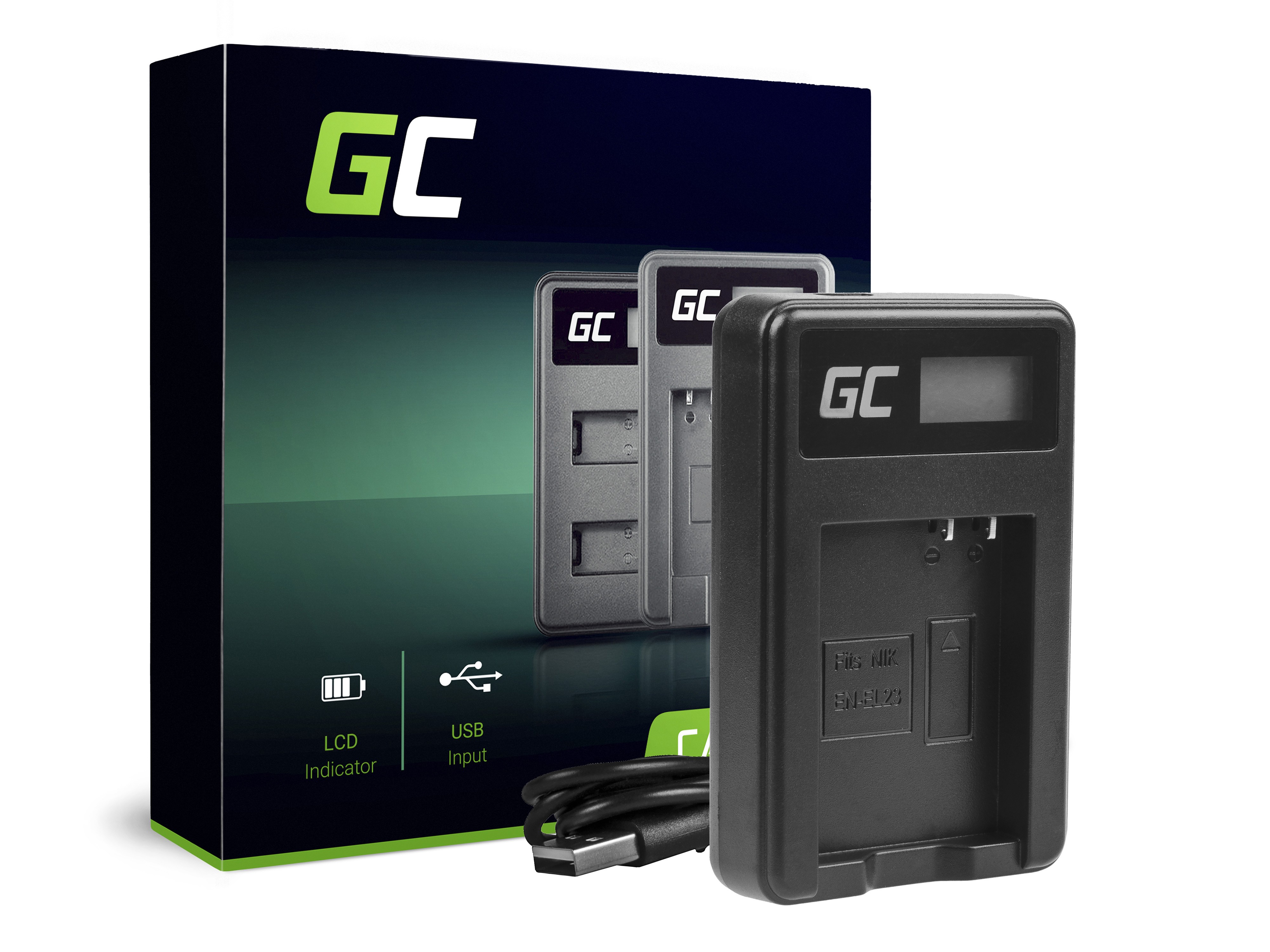 Oplader MH-67 voor Nikon EN-EL23, Coolpix B700, P600, P610, P900, S810C thumbnail 4