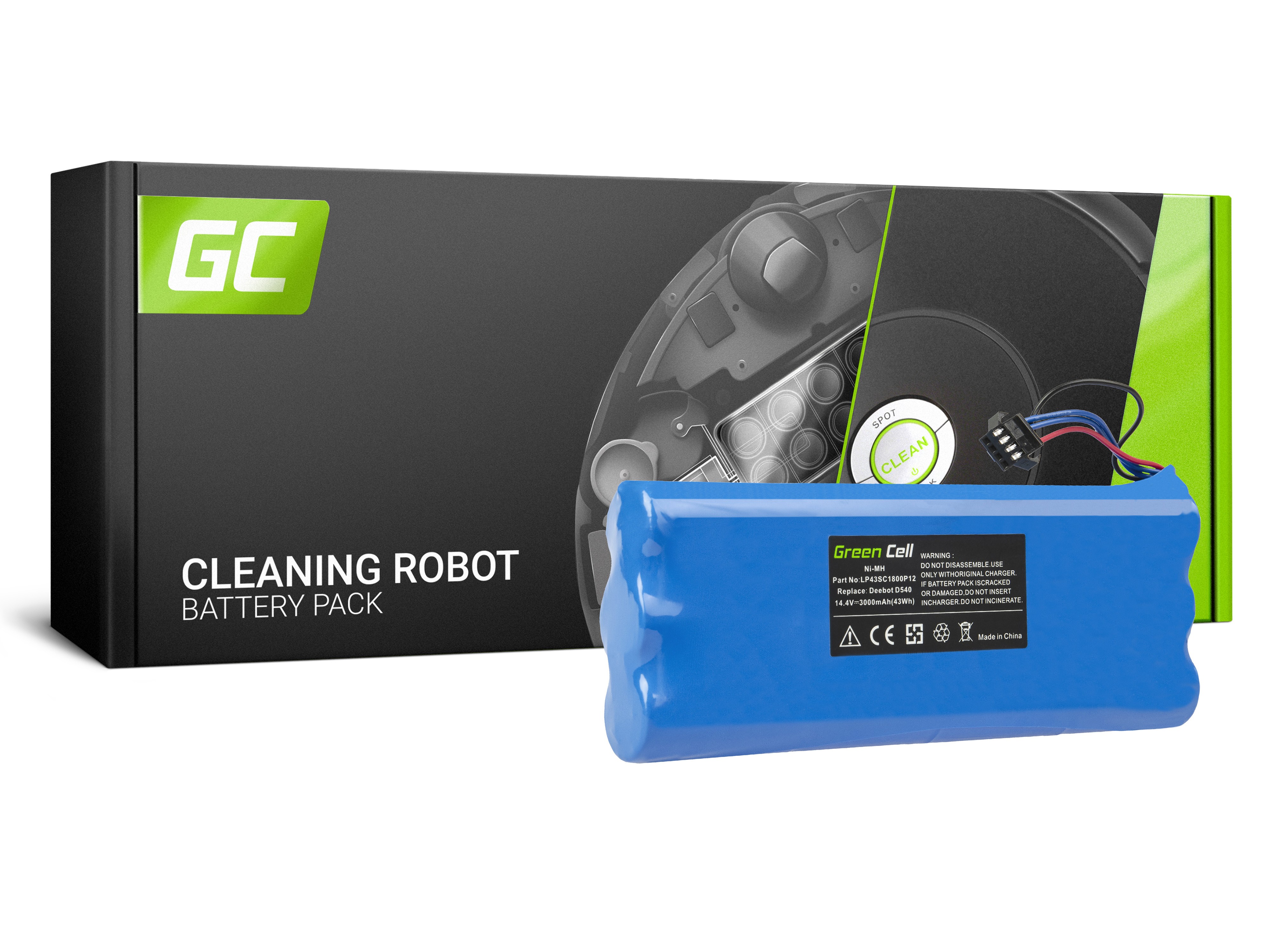 Gereedschap Batterij Ecovacs Deebot D523 D540 D550 D560 D570 D580 14.4V 3Ah thumbnail 4