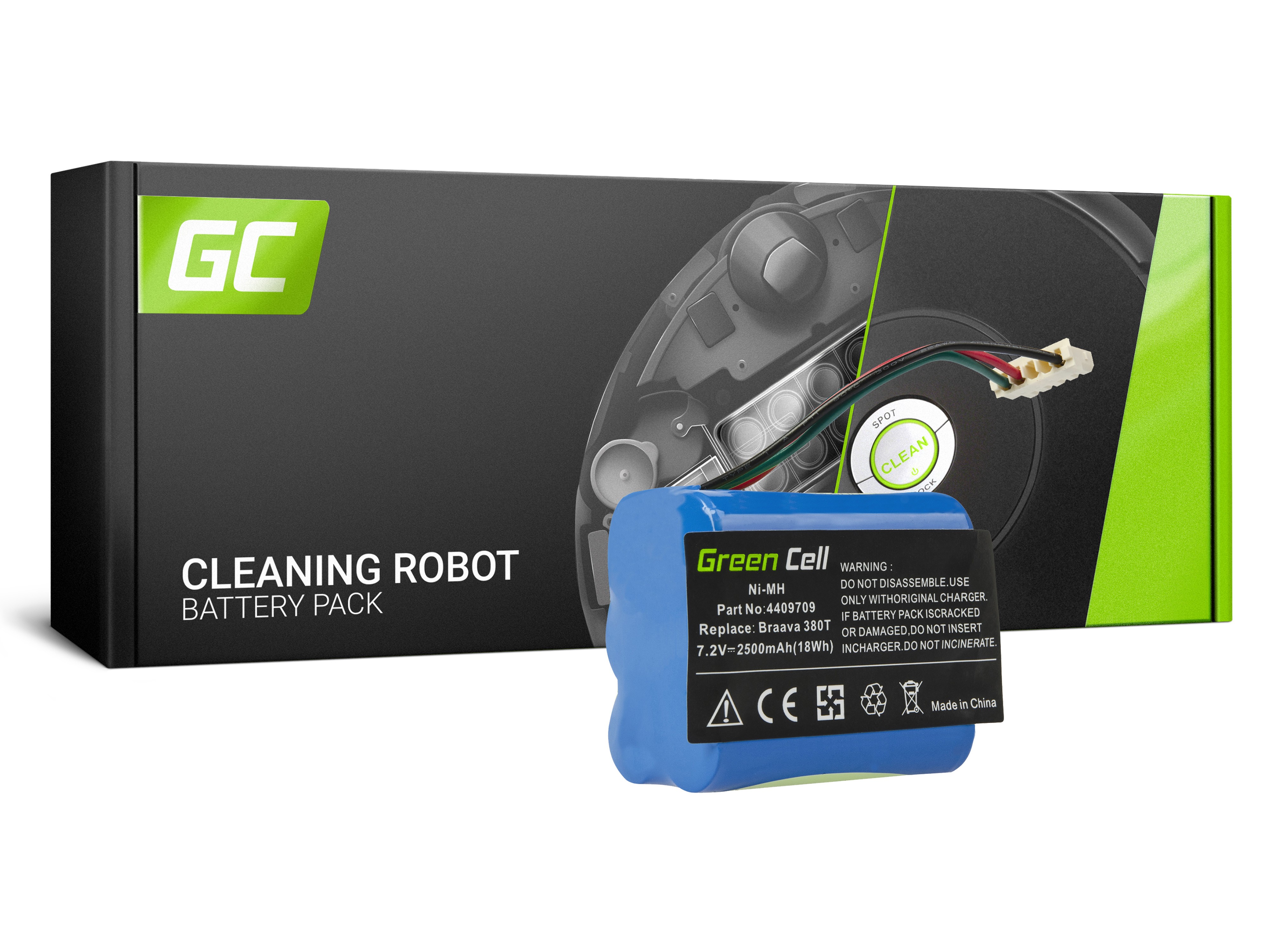 Gereedschap Batterij iRobot Braava / Mint 380 380T 5200 5200B 5200C Plus 7.2V 2.5Ah thumbnail 4