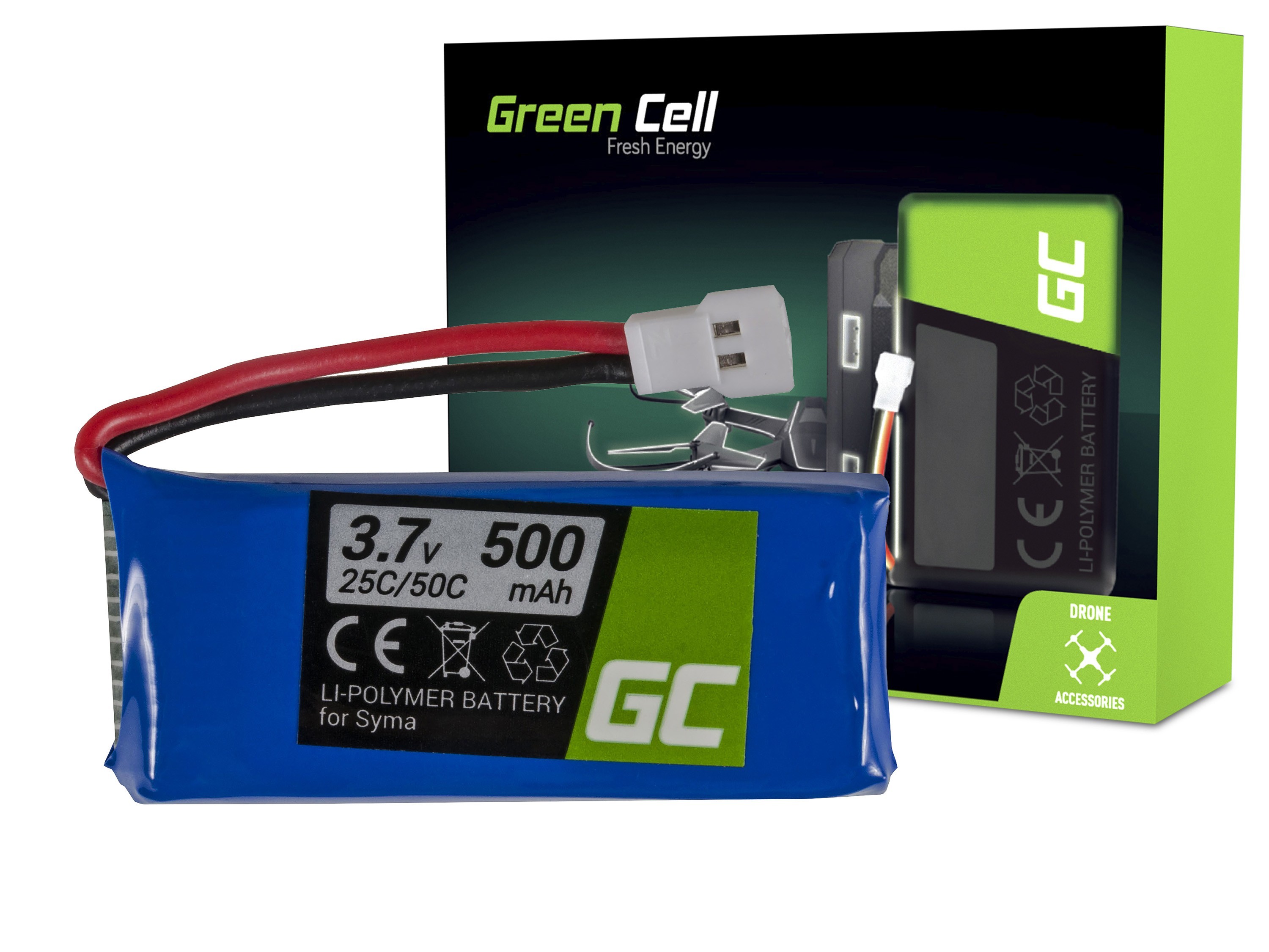 RC Batterij voor Syma S032 S032G S39 3.7V 500mAh thumbnail 4