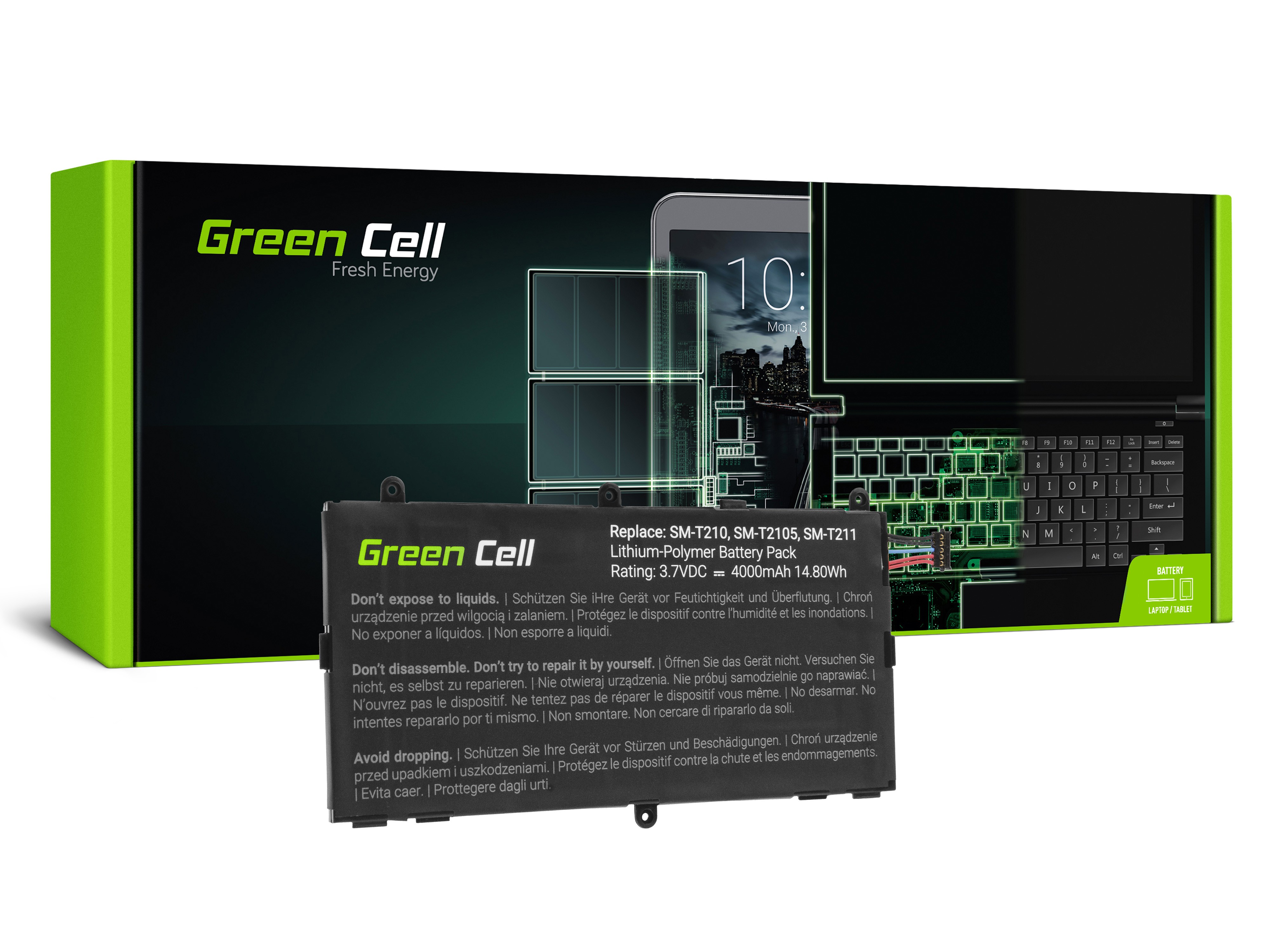 Tablet Batterij T4000E Samsung Galaxy Tab 3 7.0 P3200 T210 T211 thumbnail 4