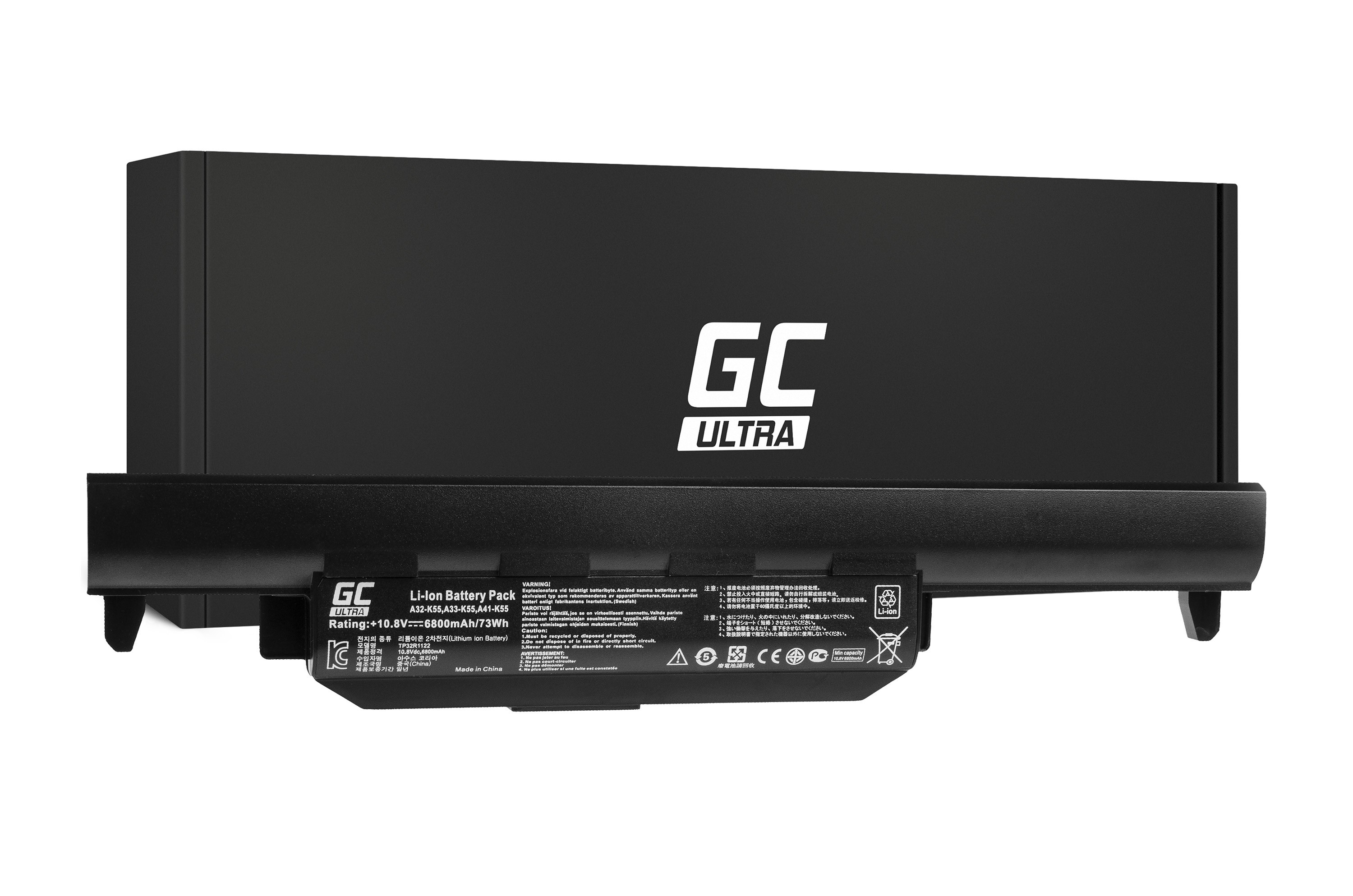 ULTRA Batterij voor Asus A32-K55 A45 A55 K45 K55 K75 / 11,1V 6800mAh thumbnail 4