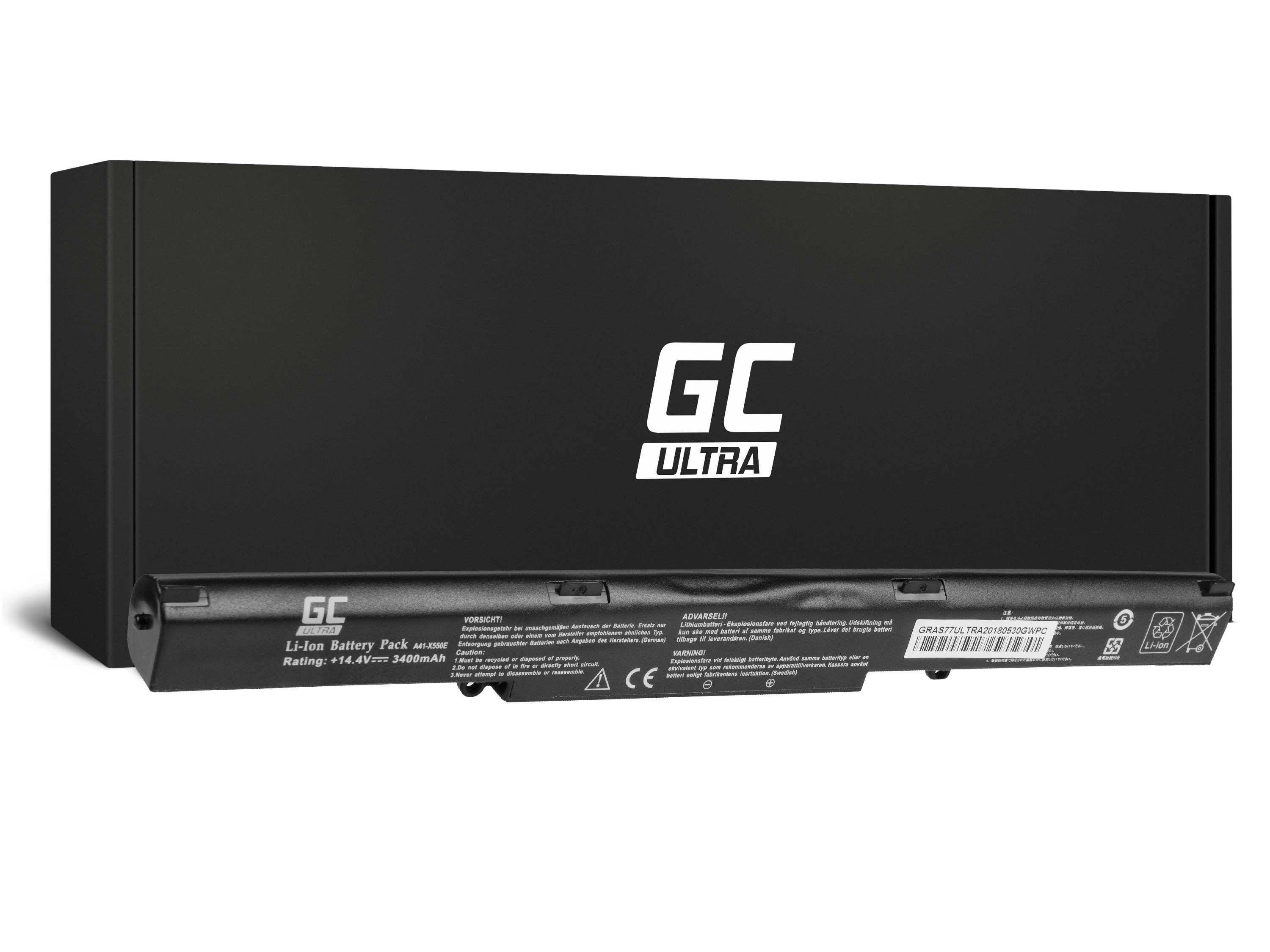 ULTRA Batterij voor Asus A41-X550E F550D F550DP F750L / 14,4V 3400mAh thumbnail 4