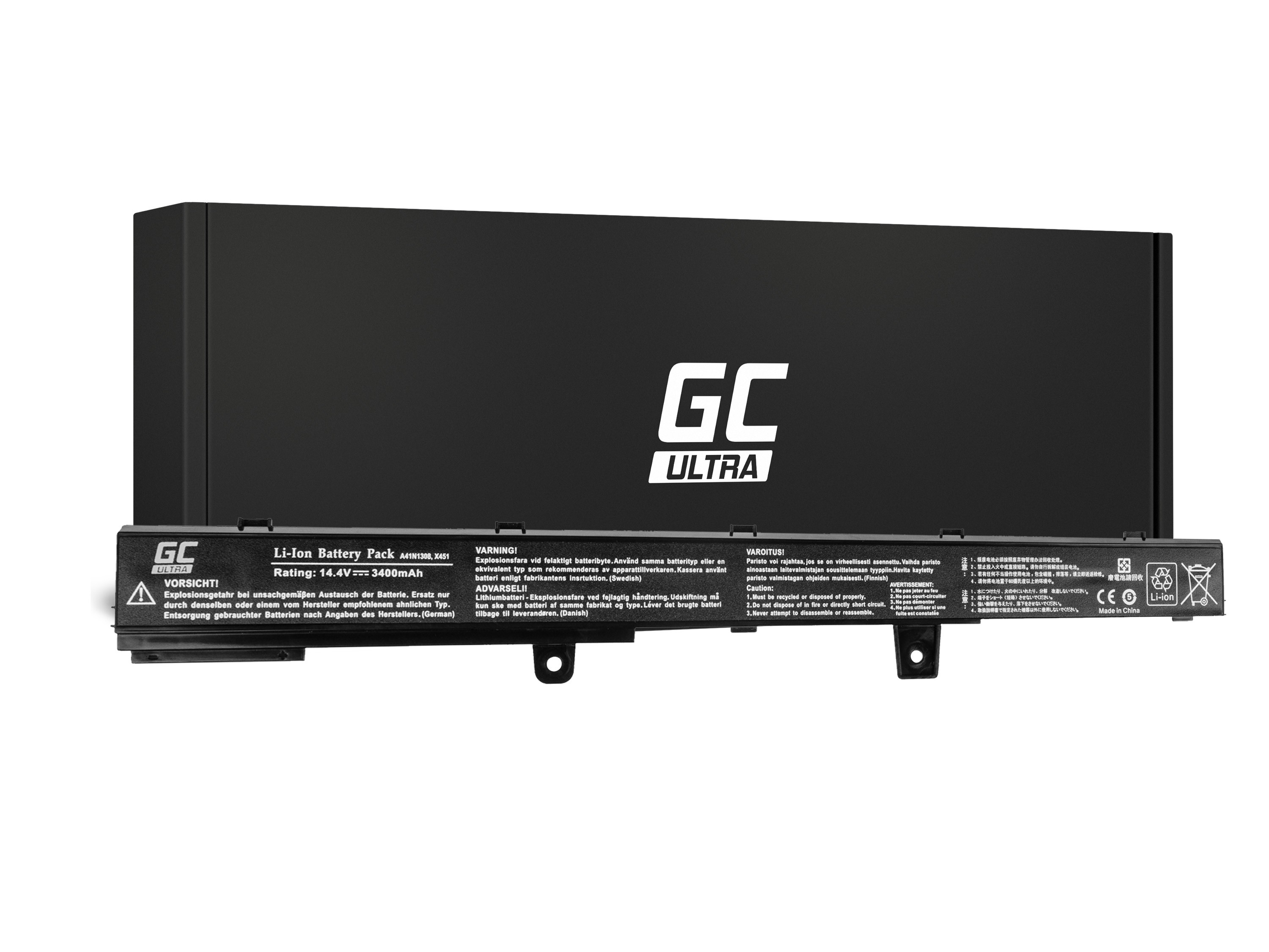 ULTRA Batterij voor Asus R508 R556 R509 X551 / 14,4V 3400mAh thumbnail 4