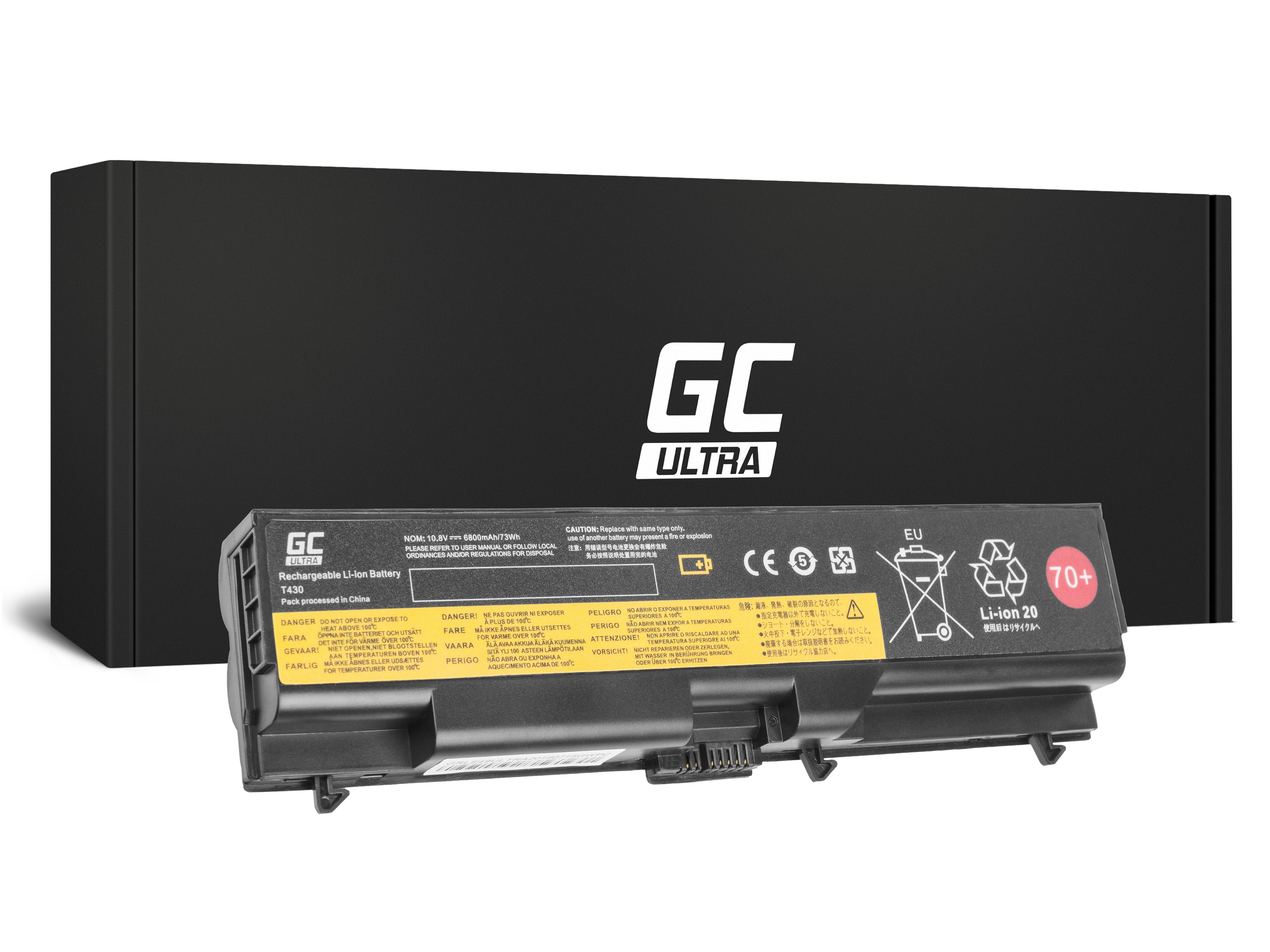 ULTRA Batterij voor Lenovo ThinkPad L430 L530 T430 T530 W530 / 11,1V 6800mAh thumbnail 4