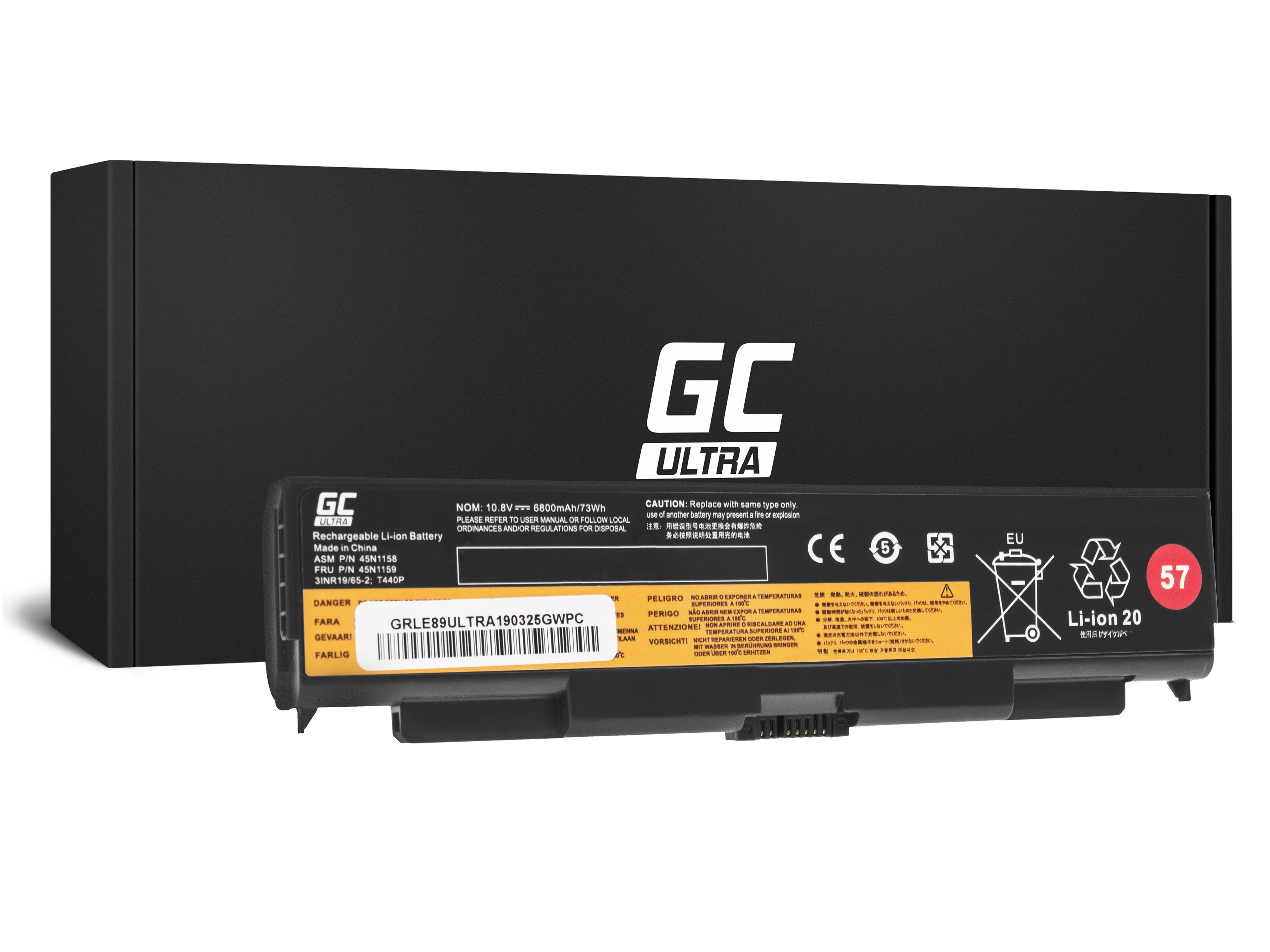 ULTRA Batterij voor Lenovo ThinkPad T440p T540p W540 W541 L440 L540 thumbnail 4