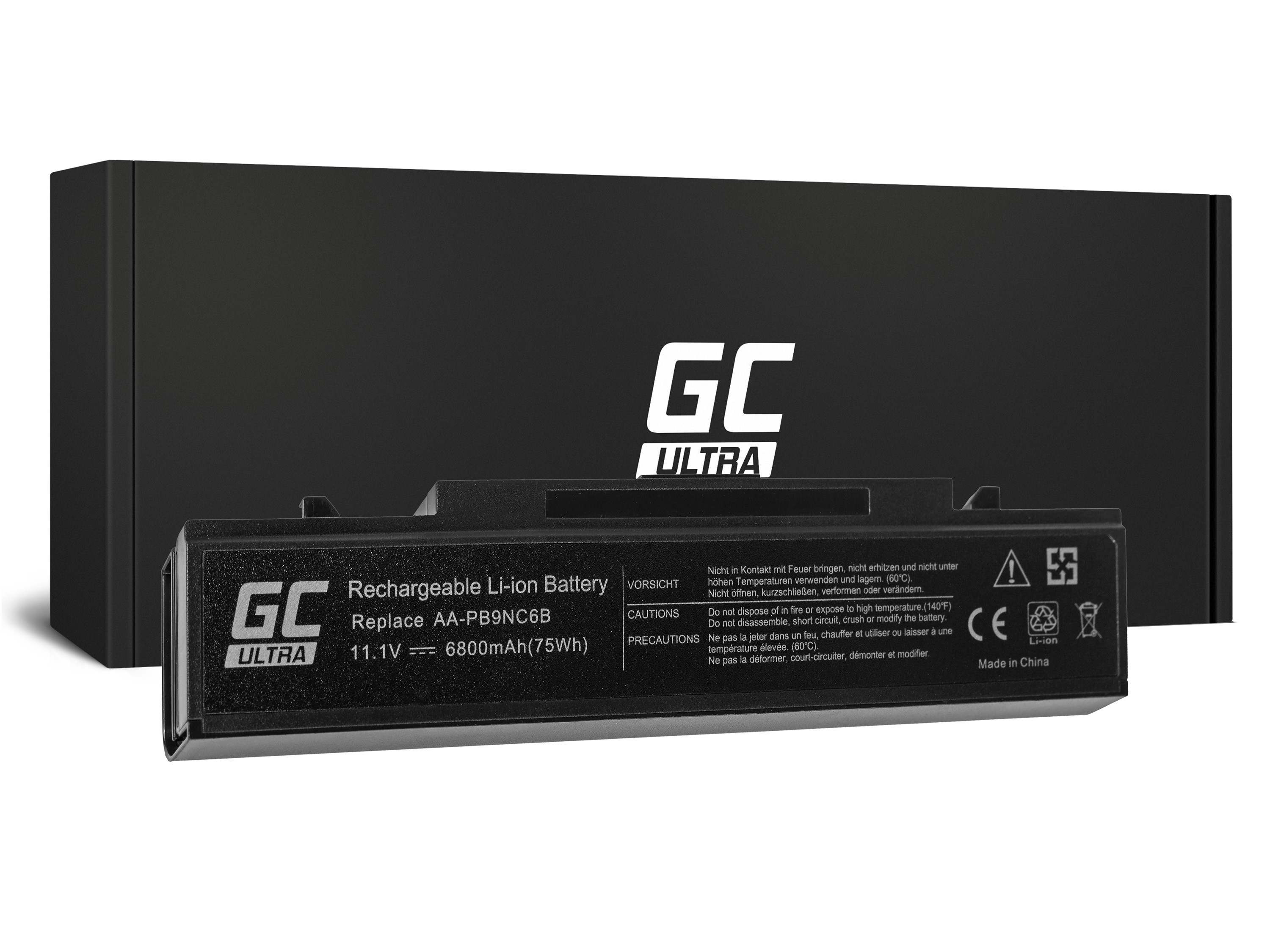 ULTRA Batterij voor Samsung R519 R522 R530 R540 R580 R620 R719 R780 (zwart) / 11,1V 6800mAh thumbnail 4