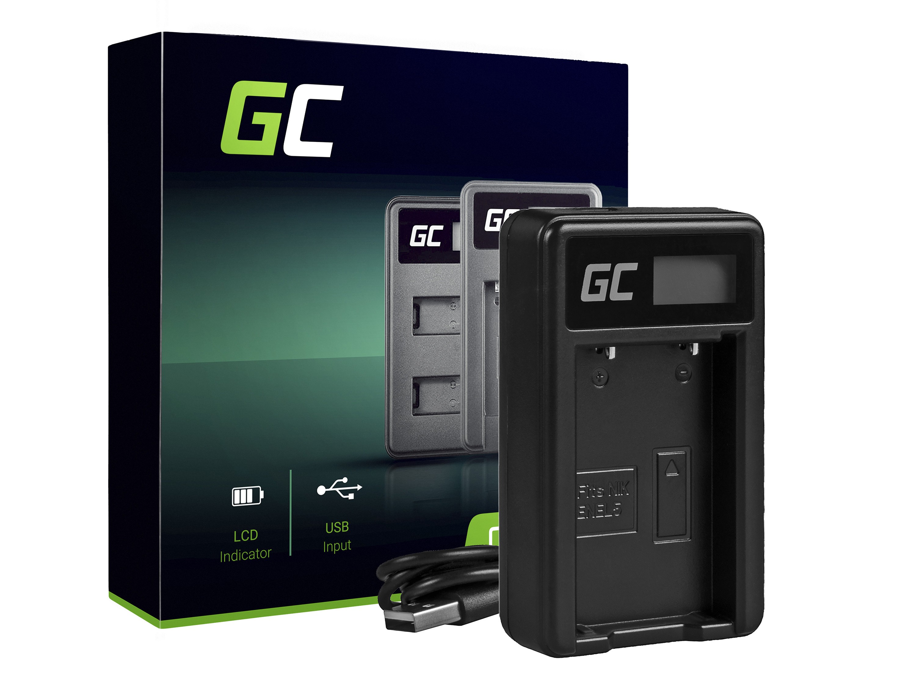 Batterij Oplader MH-61 voor Nikon EN-EL5, Coolpix P100, P500, P530, P520, P510, P5100, P5000, P6000, P90, P80 thumbnail 4