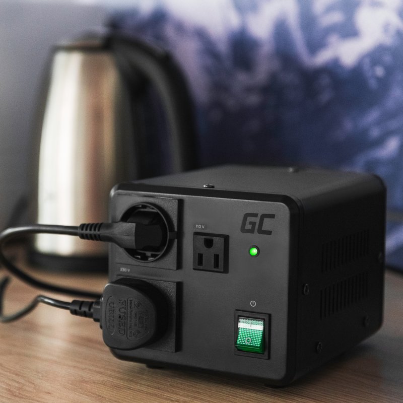 Spanningsomvormer transformator 110V⇄ 230V 800W / 1000W EU UK USA thumbnail 3