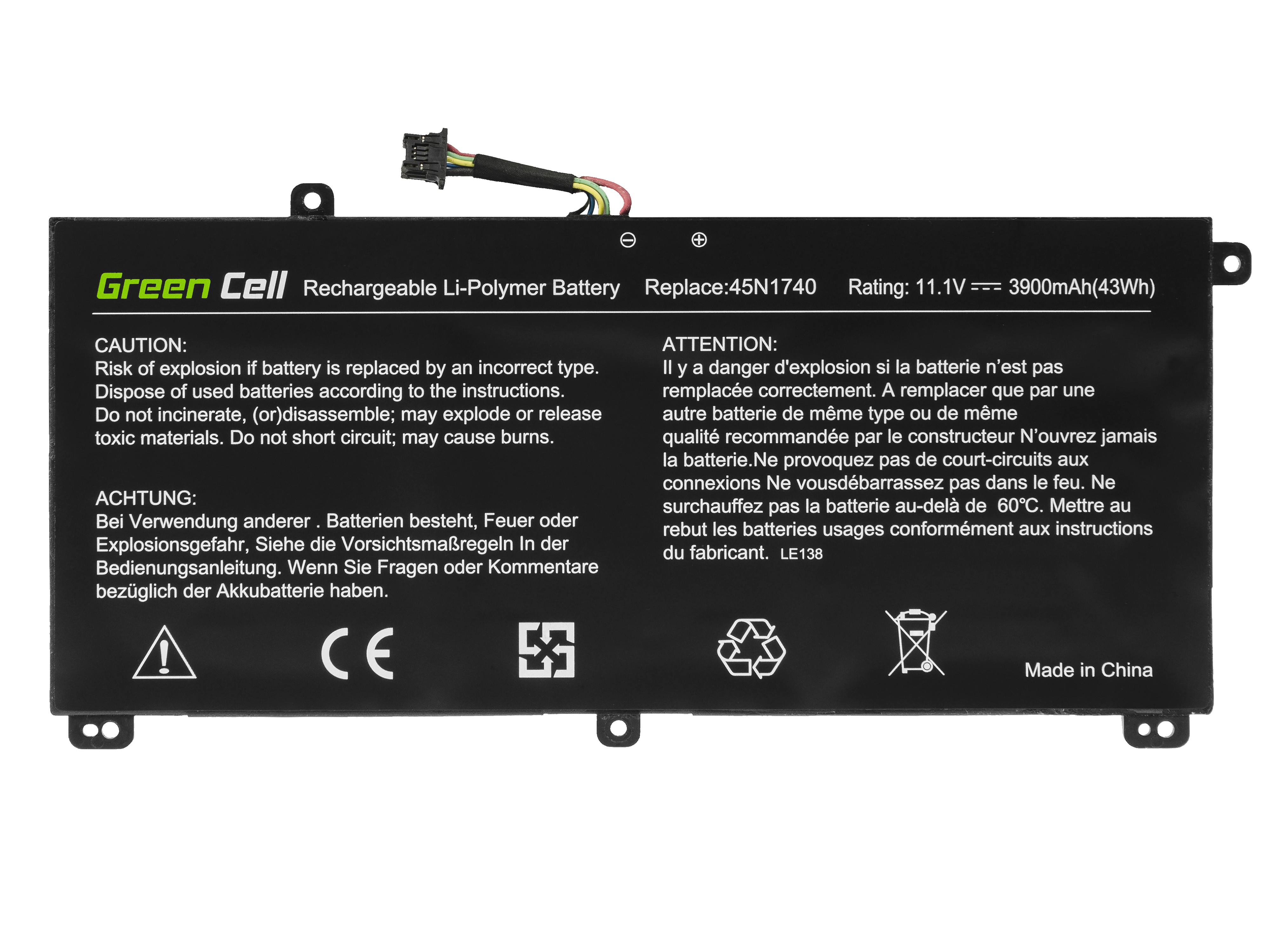 Batterij voor Lenovo ThinkPad T550 T560 W550s P50s thumbnail 3
