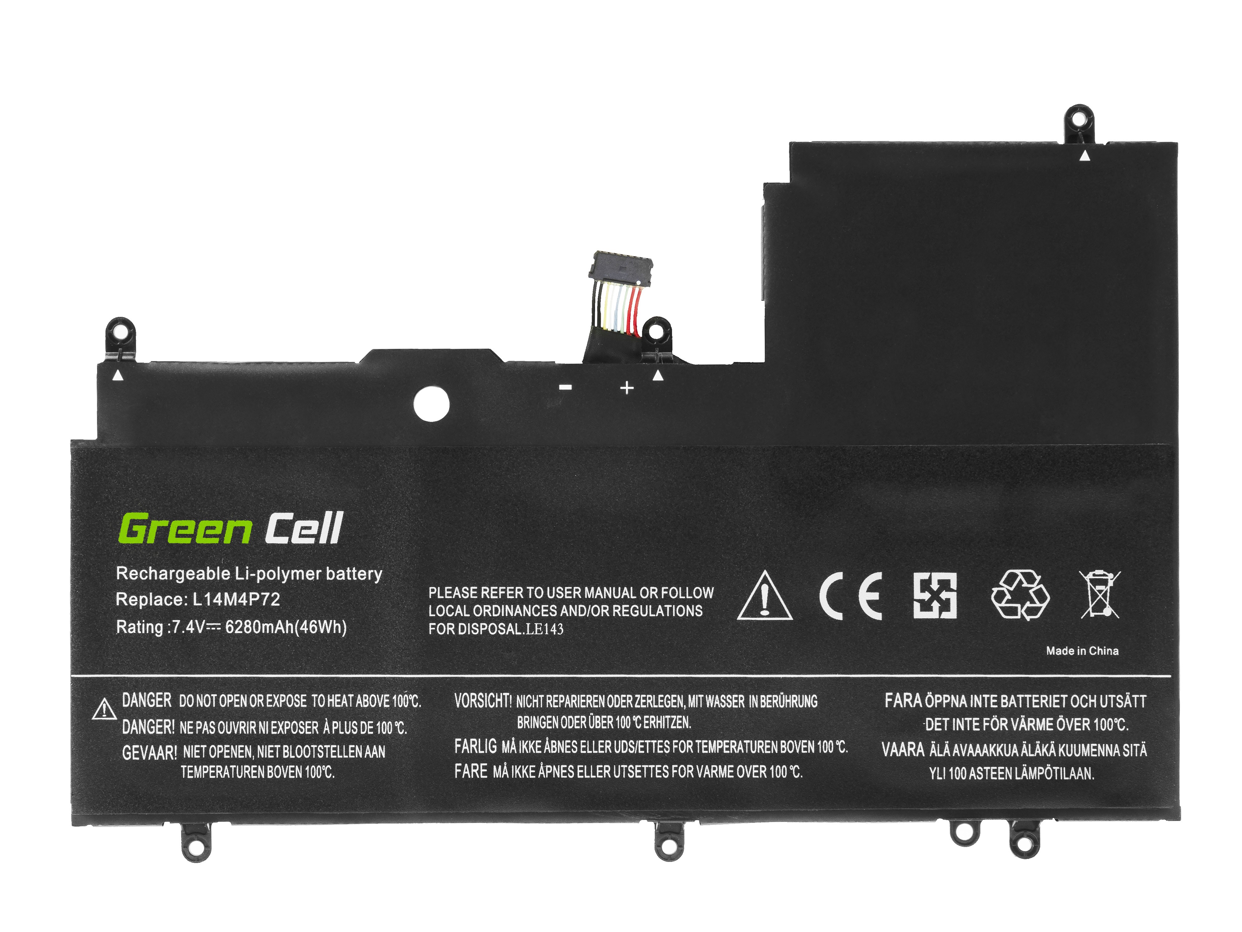 Batterij L14M4P72 L14S4P72 Voor Lenovo Yoga 3-1470 700-14ISK thumbnail 3