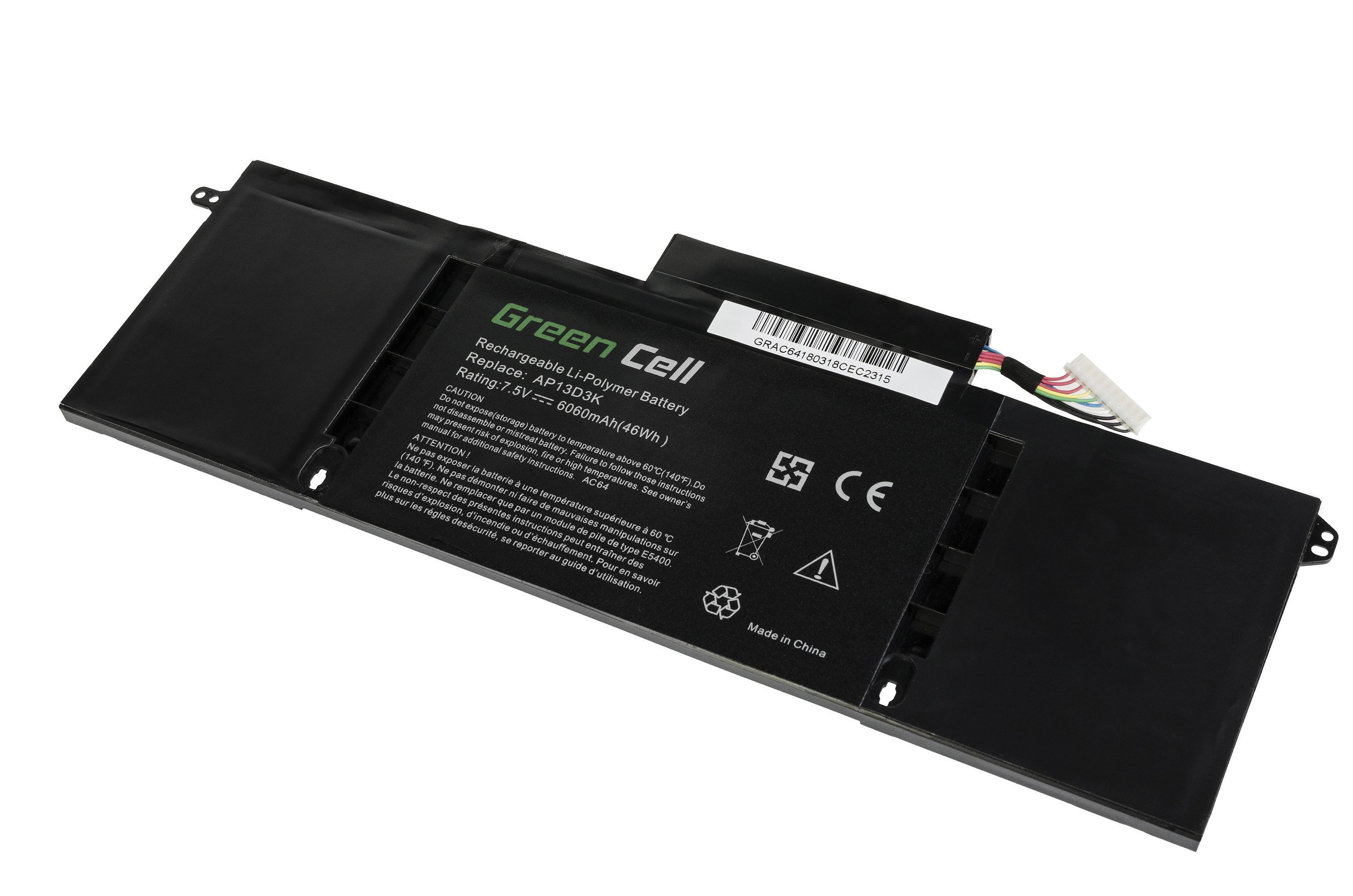 Batterij voor Acer Aspire S3-392 S3-392G / 7,5V 6060mAh thumbnail 3