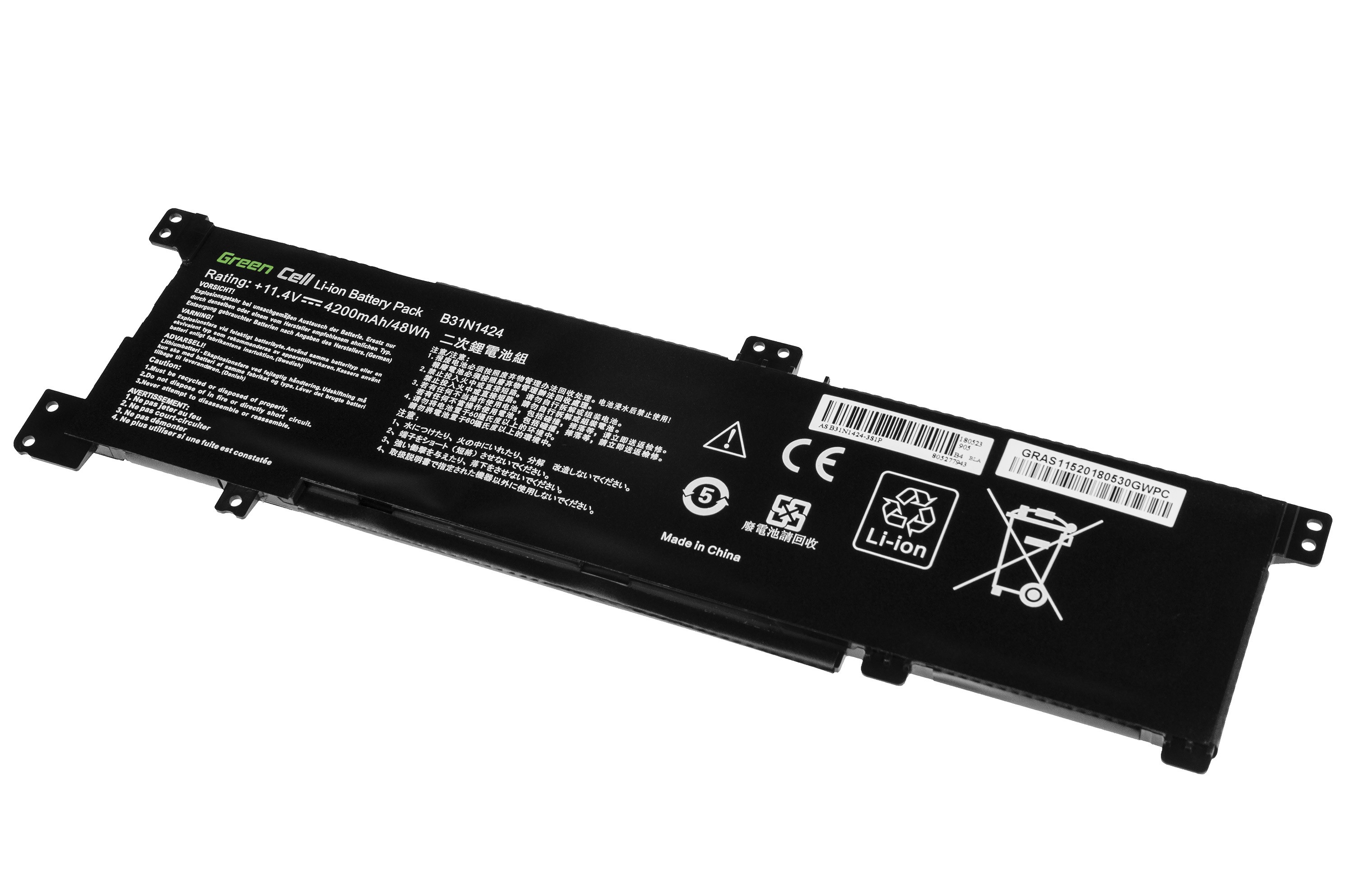 Batterij voor Asus K401 K401L K401U / 11,4V 4200mAh thumbnail 3