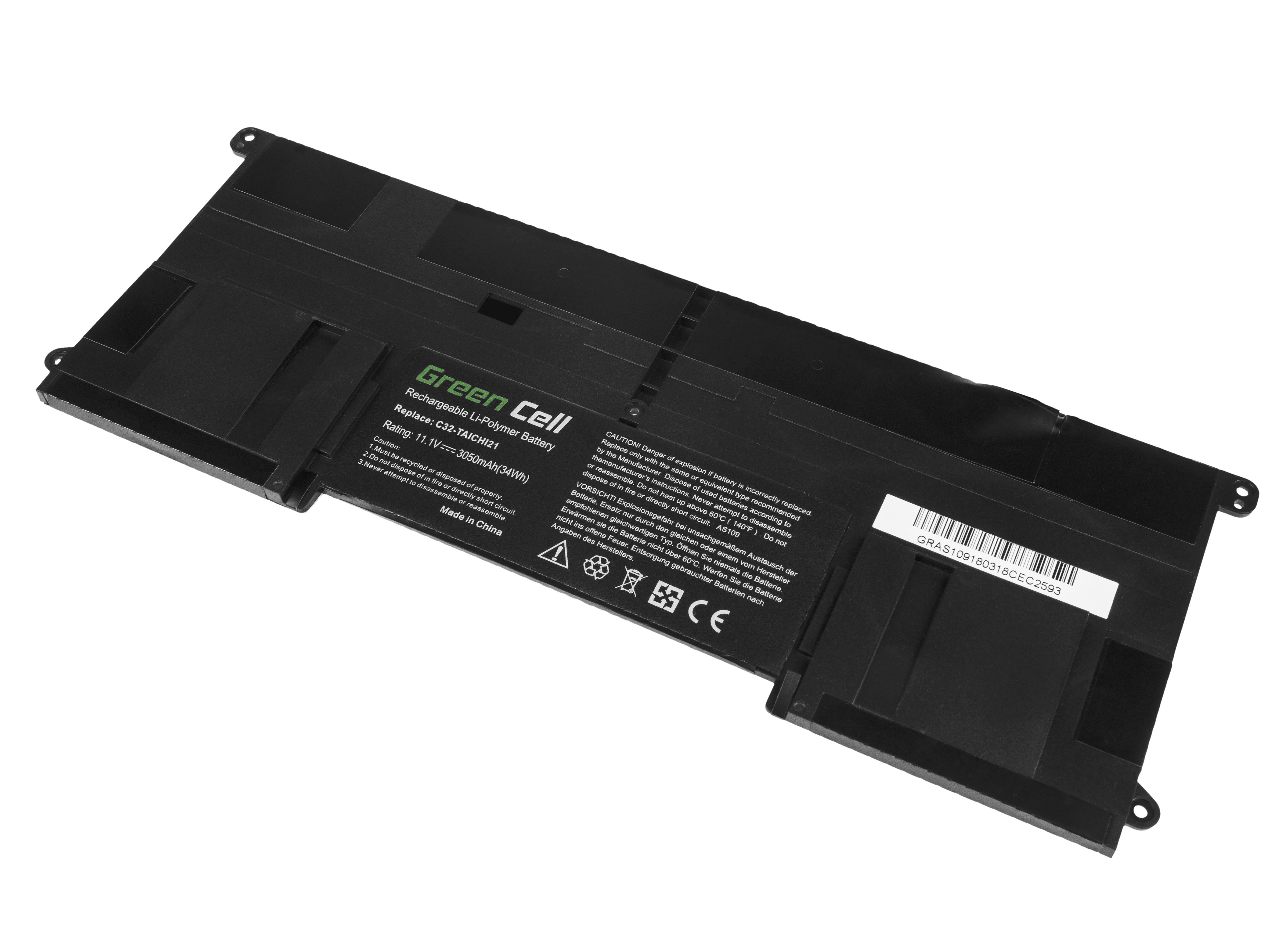 Batterij voor Asus Taichi 21 C32-TAICHI21 / 11,1V 3050mAh thumbnail 3