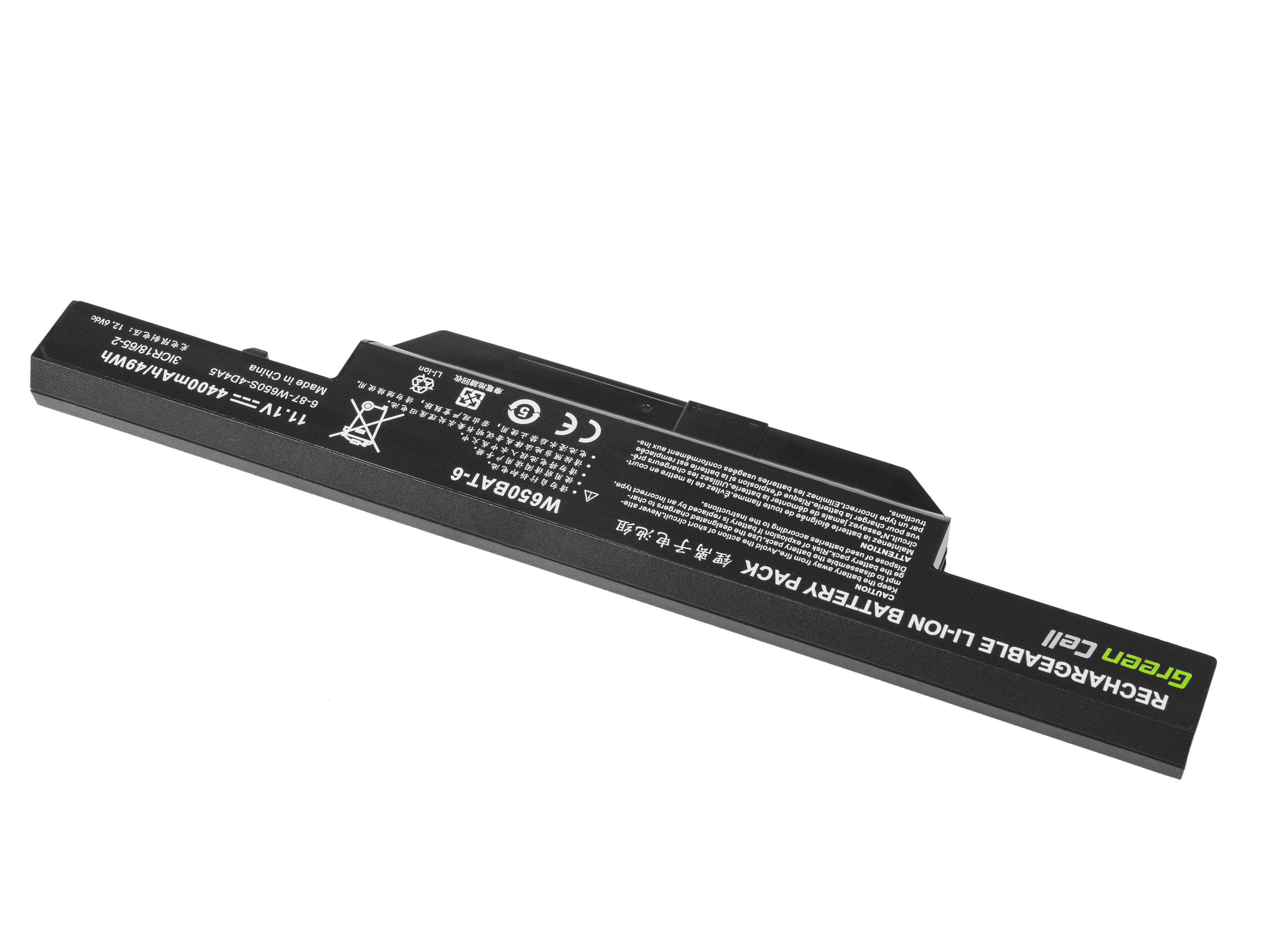 Batterij voor Clevo W650 W670 / 11,1V 4000mAh thumbnail 3