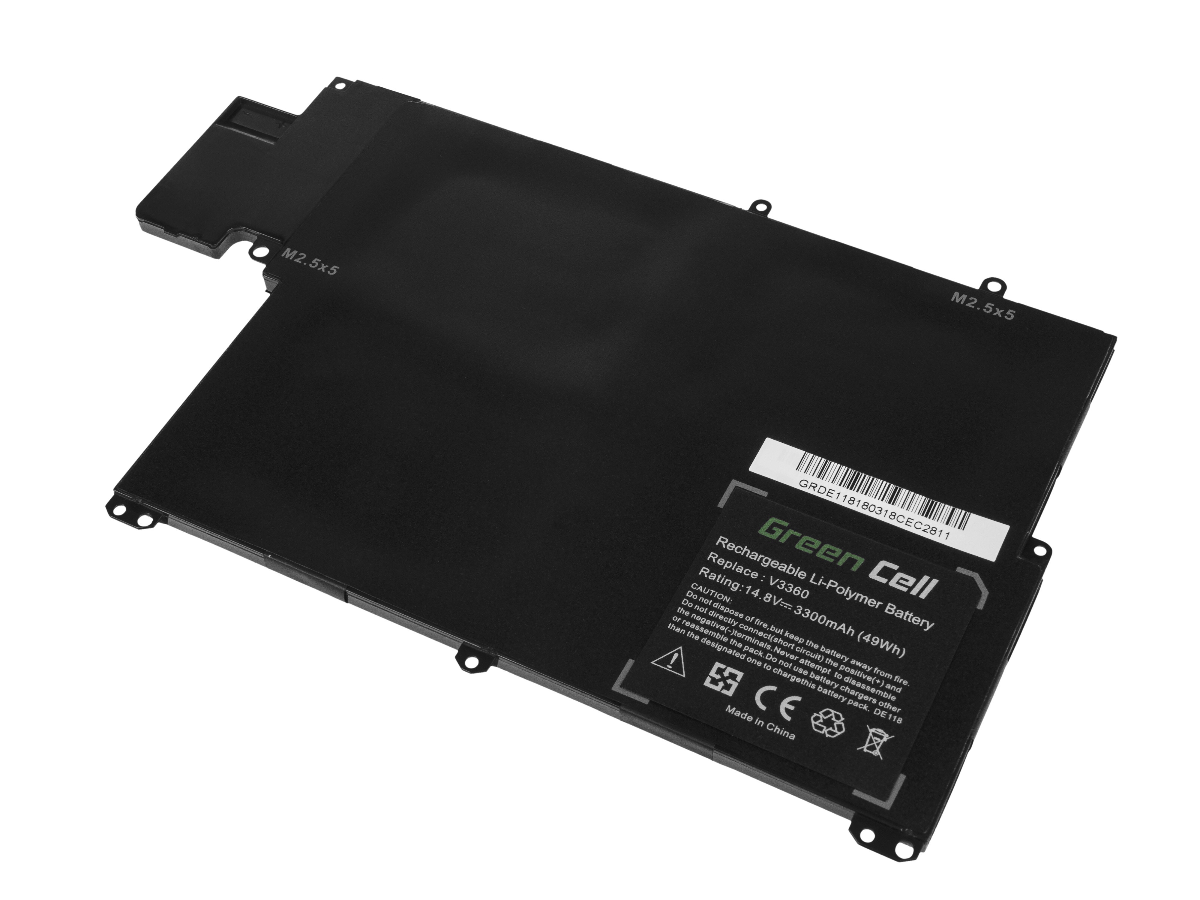 Batterij voor Dell Vostro 3360 Inspiron 13z 5323 TKN25 / 14,4V 3300mAh thumbnail 3