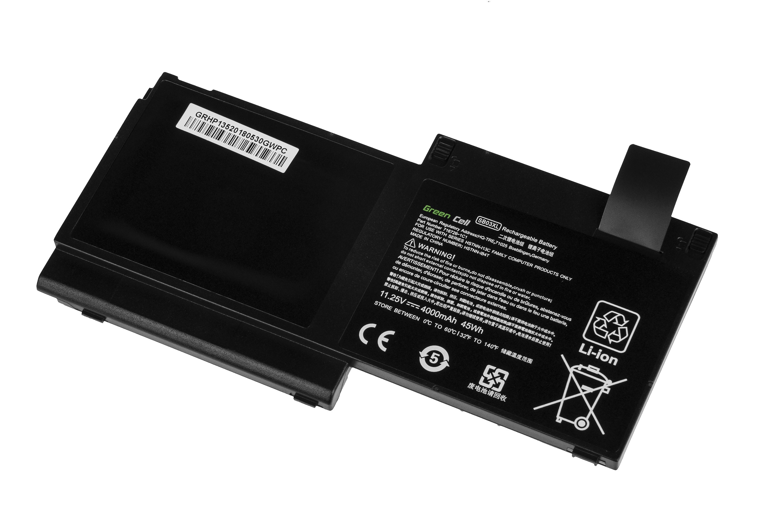 Batterij voor HP EliteBook 720 G1 G2 820 G1 G2 / 11,25V 4000mAh thumbnail 3