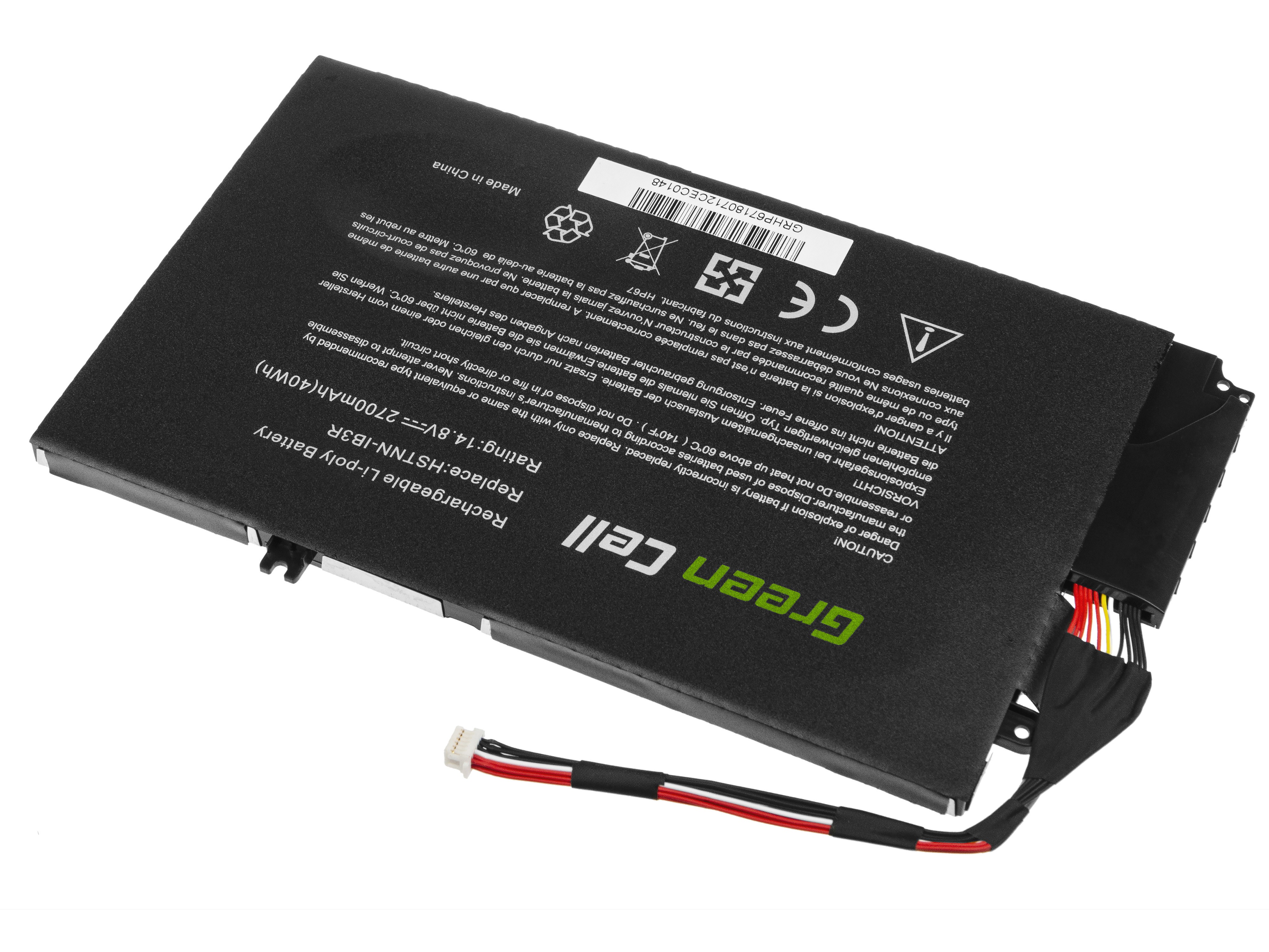 Batterij voor HP Envy 4-1000 4-1100 4-1120EW 4-1120SW 4-1130EW 14.8V / 14,4V 2700mAh thumbnail 3
