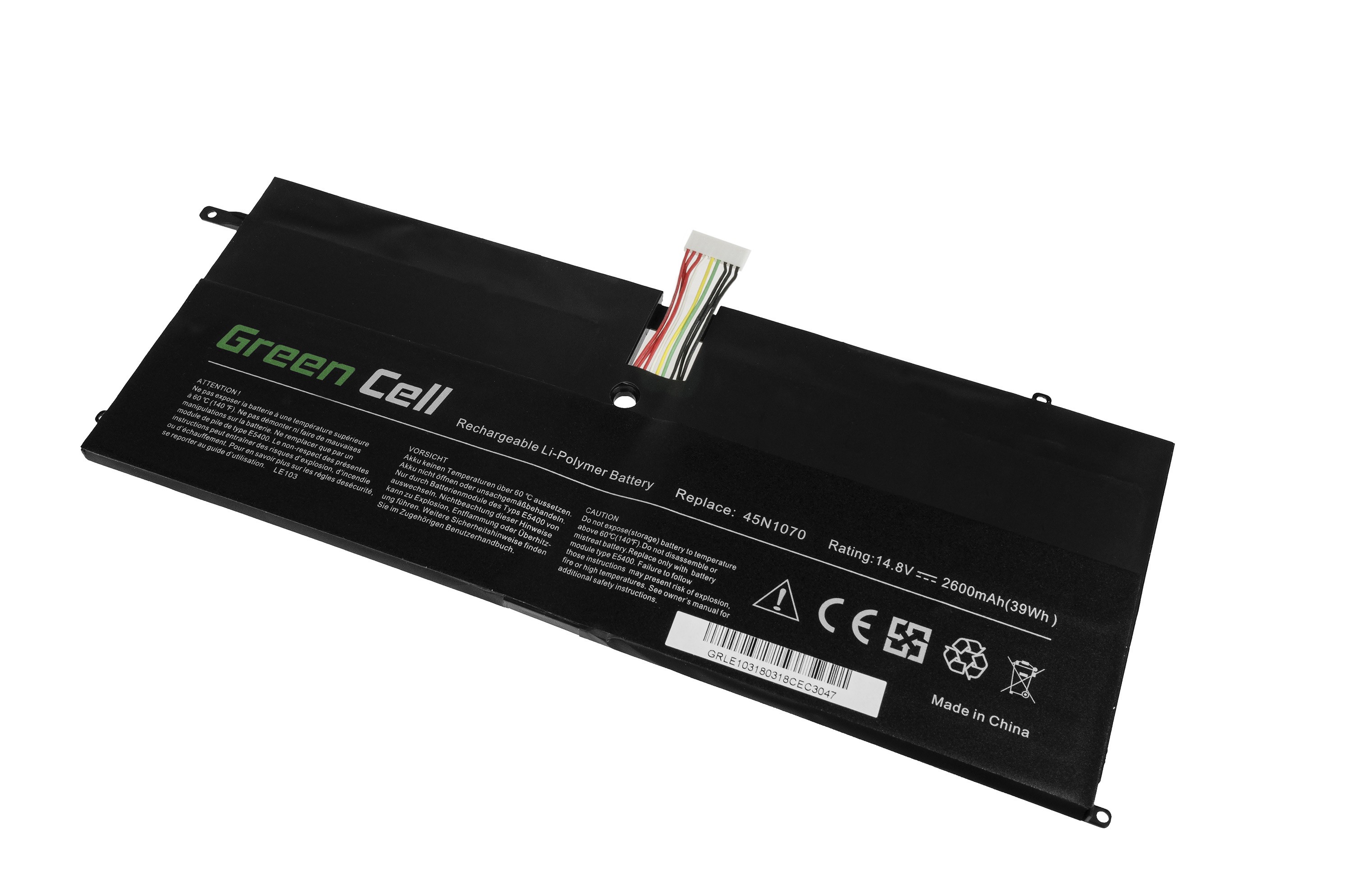 Batterij voor Lenovo ThinkPad X1 Carbon 1 Gen 3443 3444 3446 3448 3460 3462 3463 / 14,4V 2600mAh thumbnail 3