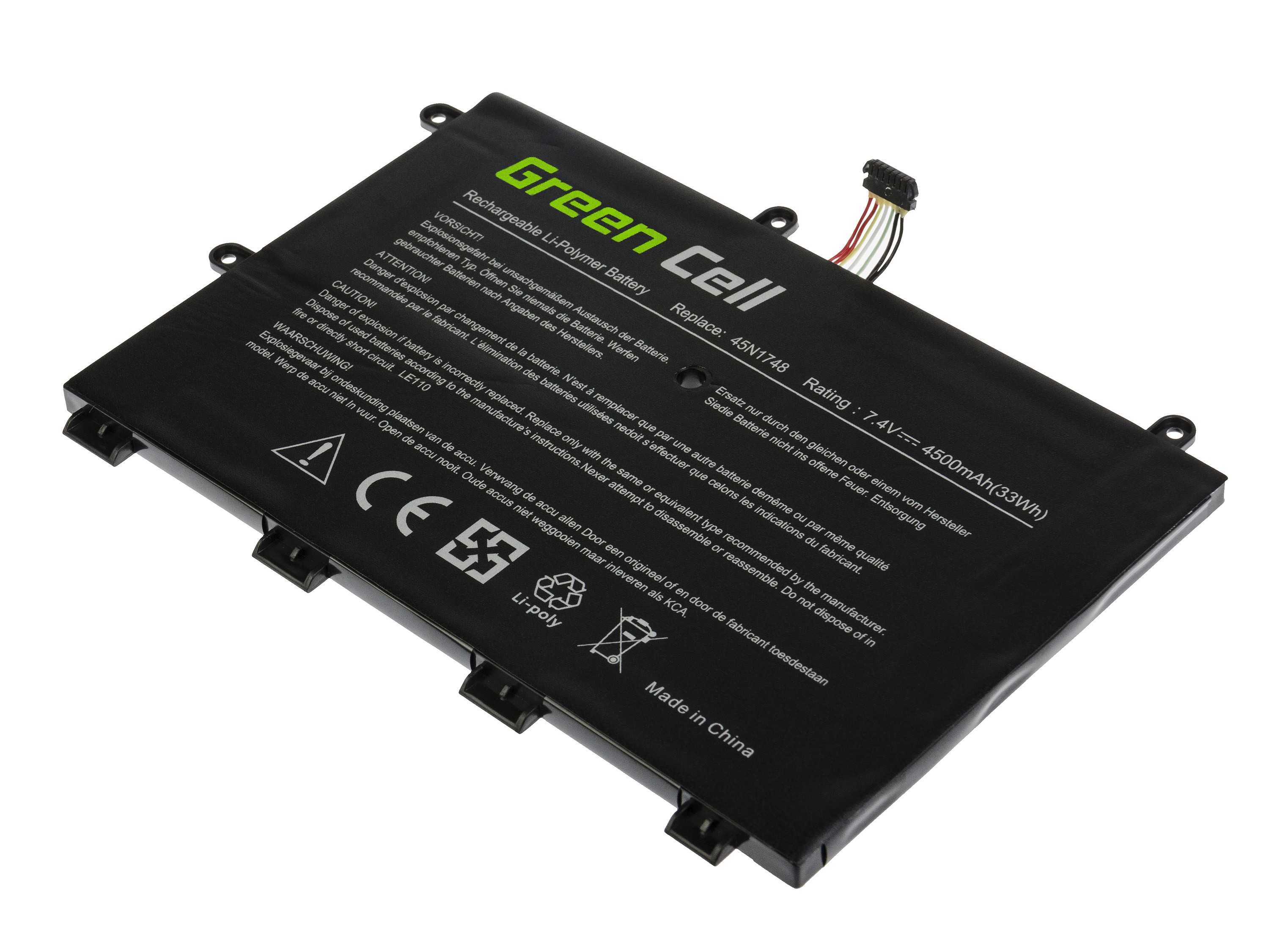 Batterij voor Lenovo ThinkPad Yoga 11e / 7,4V 4500mAh thumbnail 3