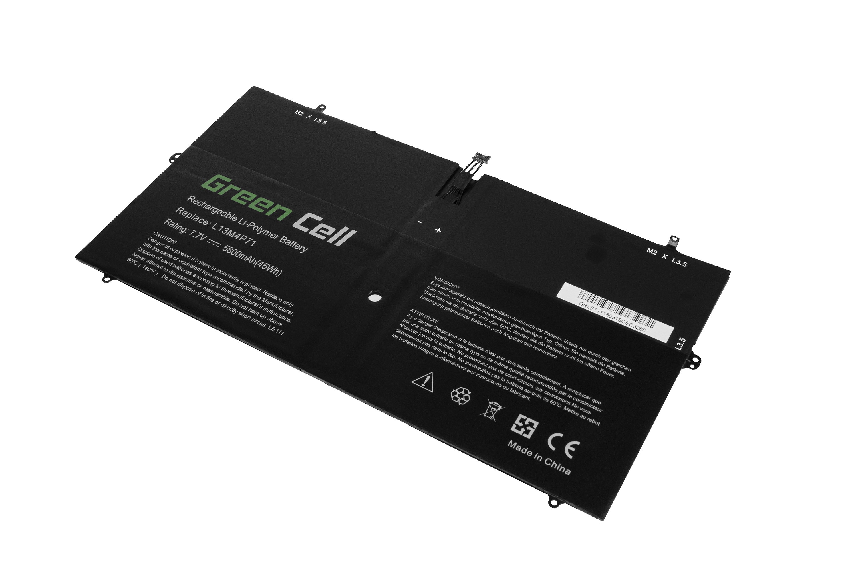 Batterij voor Lenovo Yoga 3 Pro 1370 / 7,4V 5800mAh thumbnail 3
