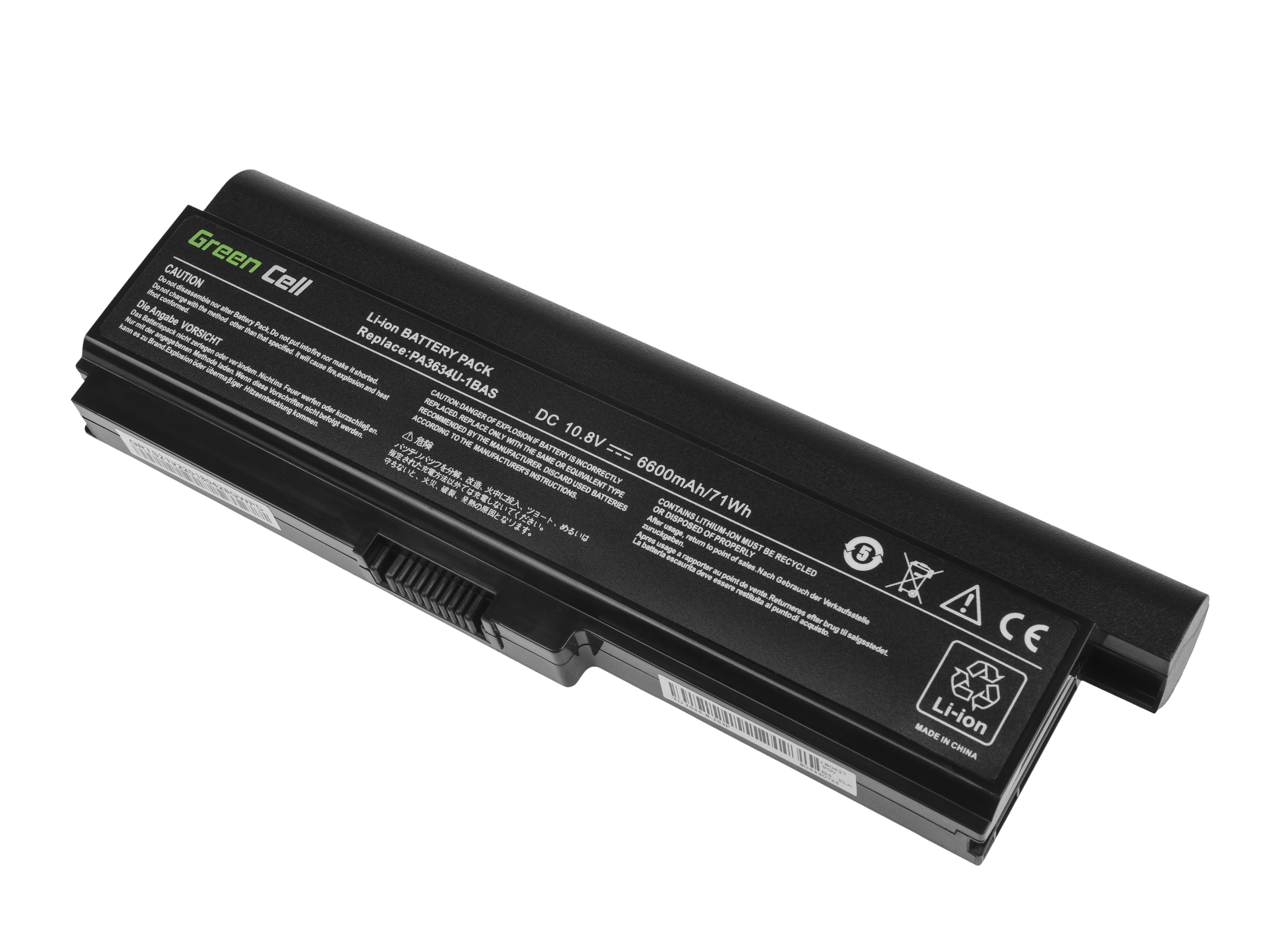 Batterij voor Toshiba Satellite C650 C650D C660 C660D L650D L655 L750 PA3634U-1BRS / 11,1V 6600mAh thumbnail 3