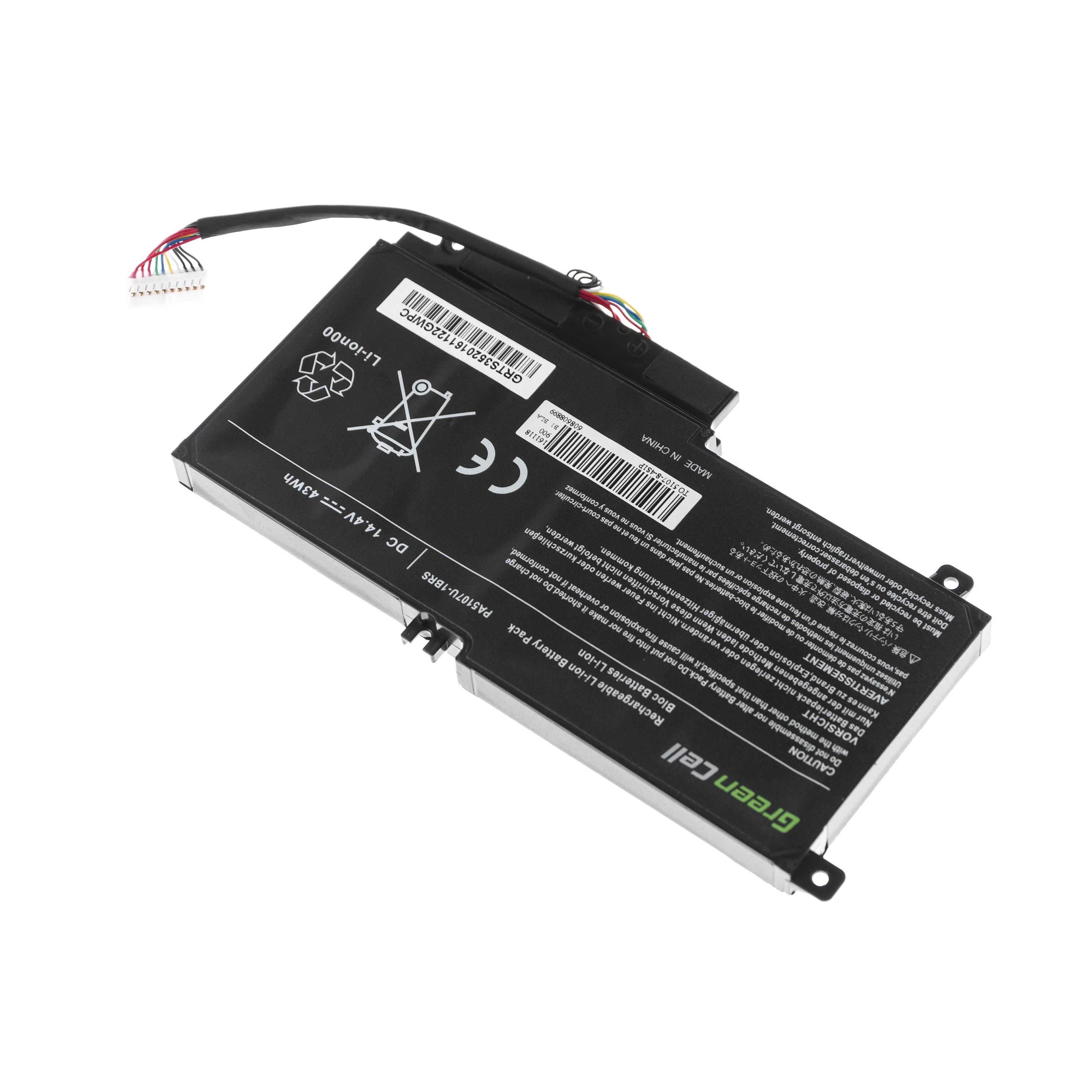 Batterij voor Toshiba Satellite L50-A L50-A-19N L50-A-1EK L50-A-1F8 L50D-A P50-A S50-A / 14,4V 2838mAh thumbnail 3