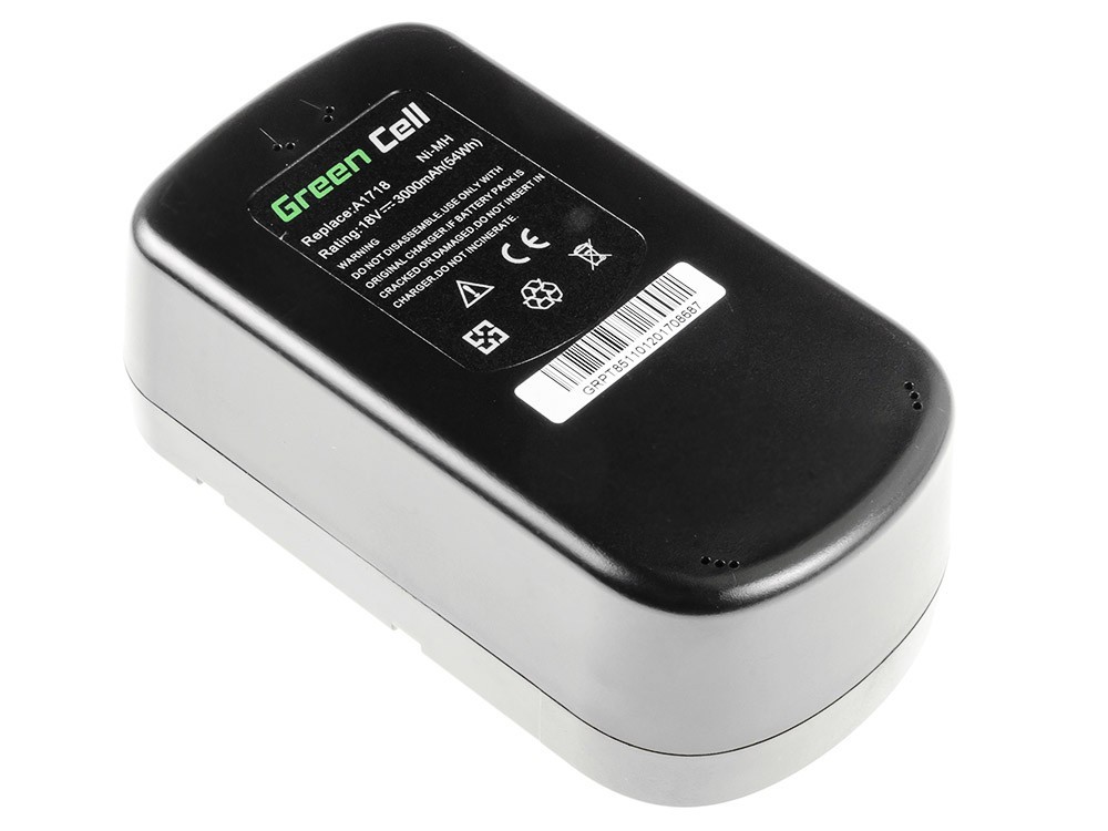 Gereedschap Batterij voor Black&Decker A18 A1718 HPB18 18V 3Ah thumbnail 3