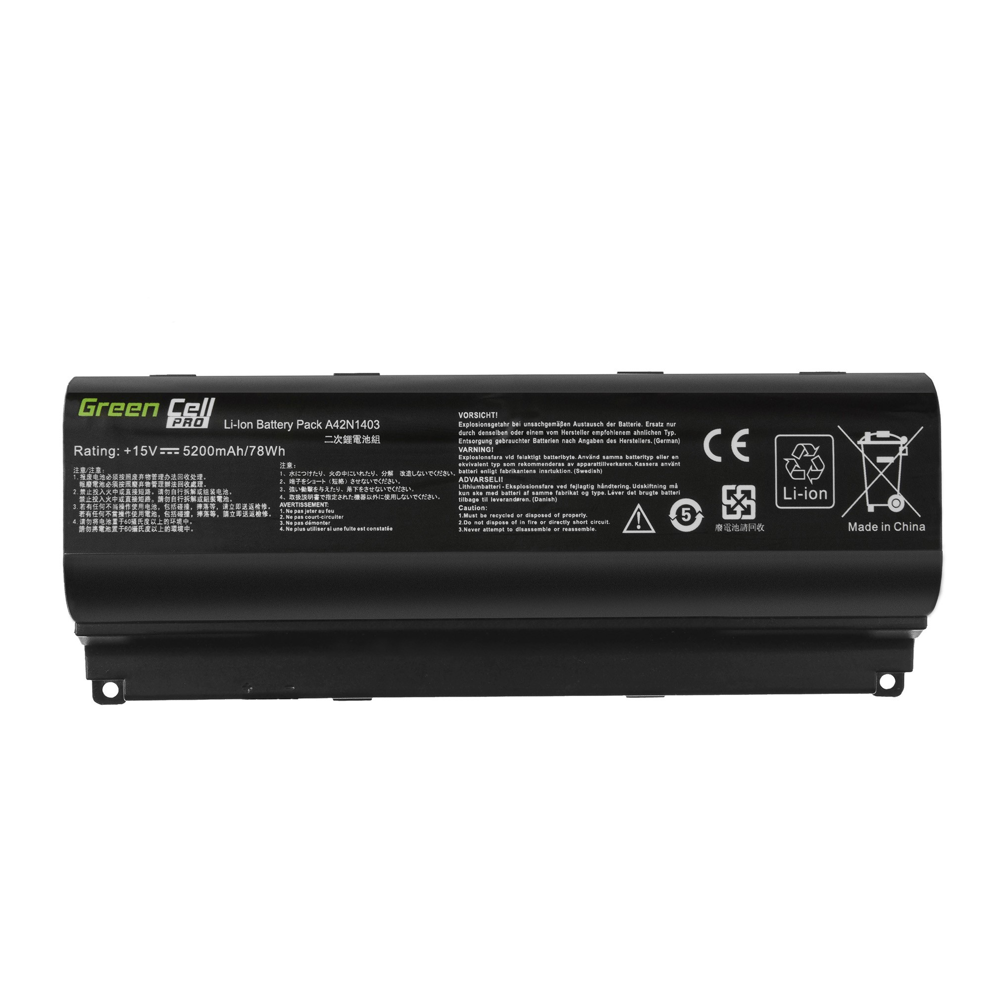 PRO Batterij A42N1403 voor Asus ROG G751 G751J G751JL G751JM G751JT G751JY / 15V 5200mAh thumbnail 3