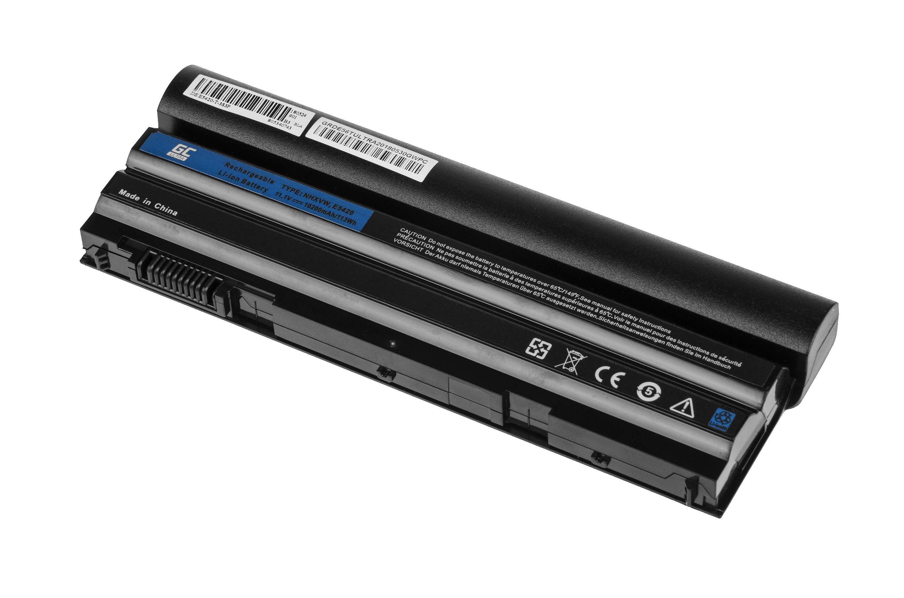 PRO Batterij voor Dell Latitude E5520 E6420 E6520 E6530 / 11,1V 10200mAh thumbnail 3