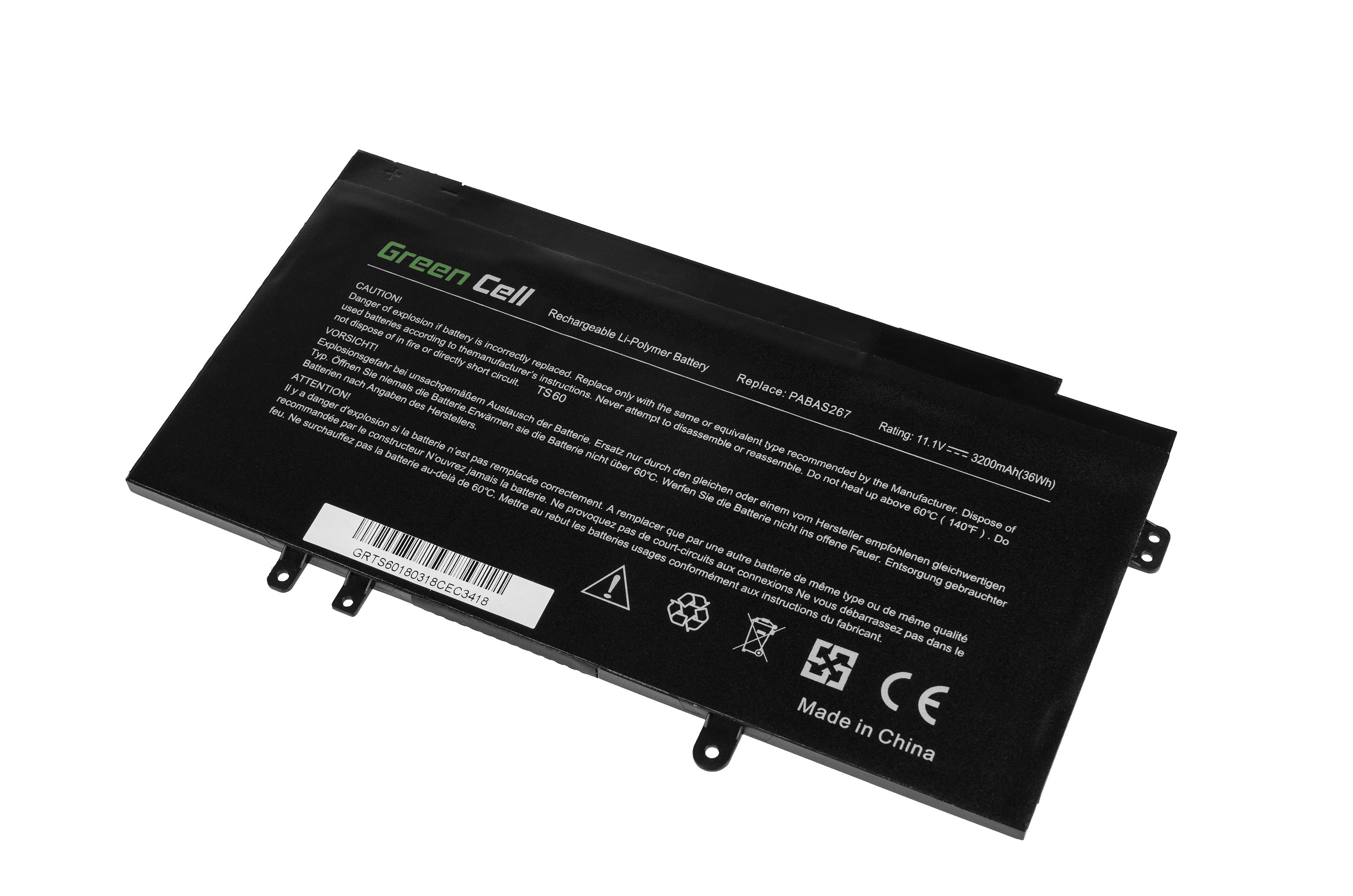 PRO Batterij voor Toshiba Satellite U920t U925t PA5073U-1BRS / 11,1V 3200mAh thumbnail 3