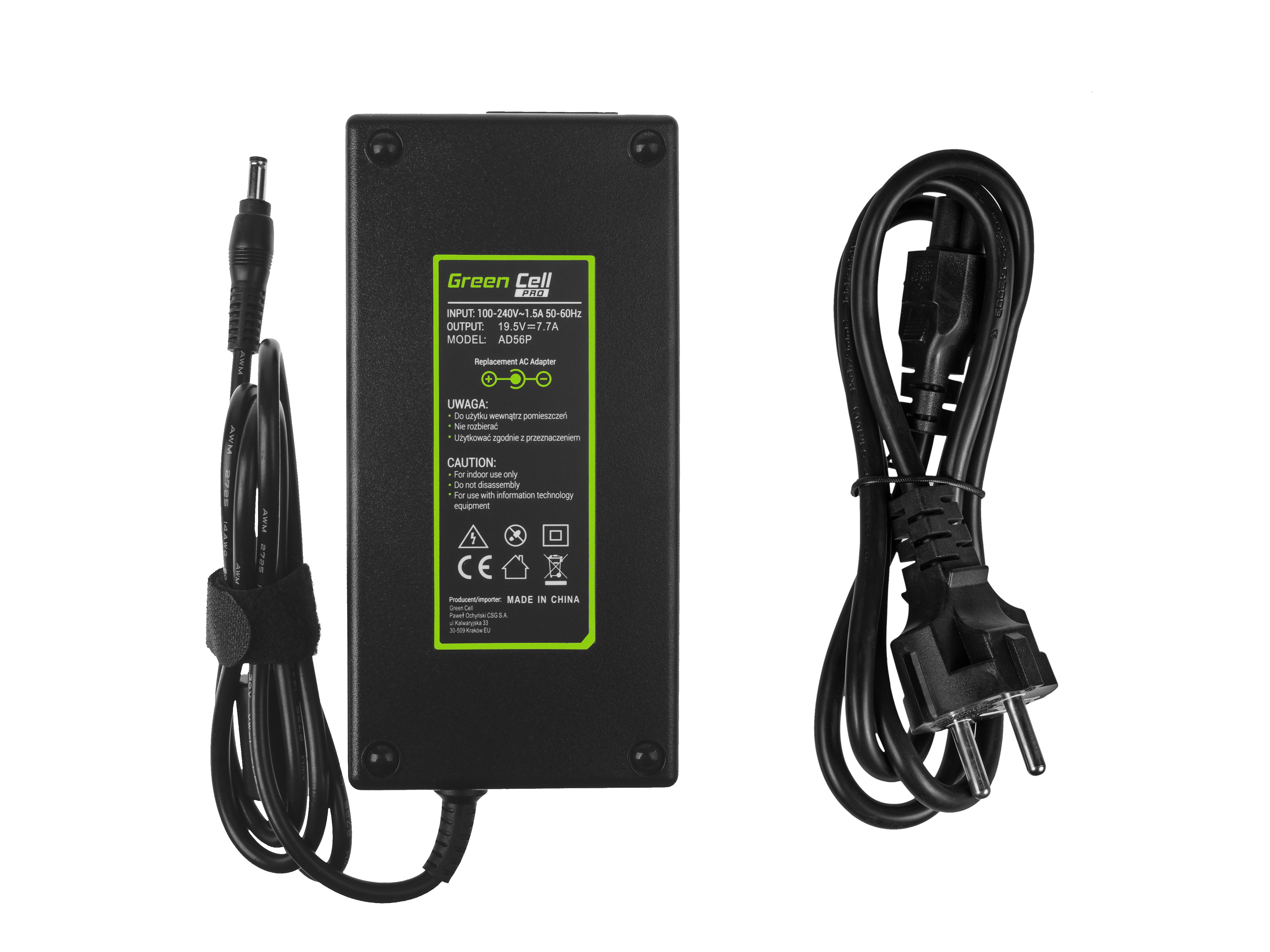 PRO Oplader  AC Adapter voor Asus G550 G551 G73 N751 MSI GE60 GE62 GE70 GP60 GP70 GS70 PE60 PE70 19.5V 7.7A 150W thumbnail 3