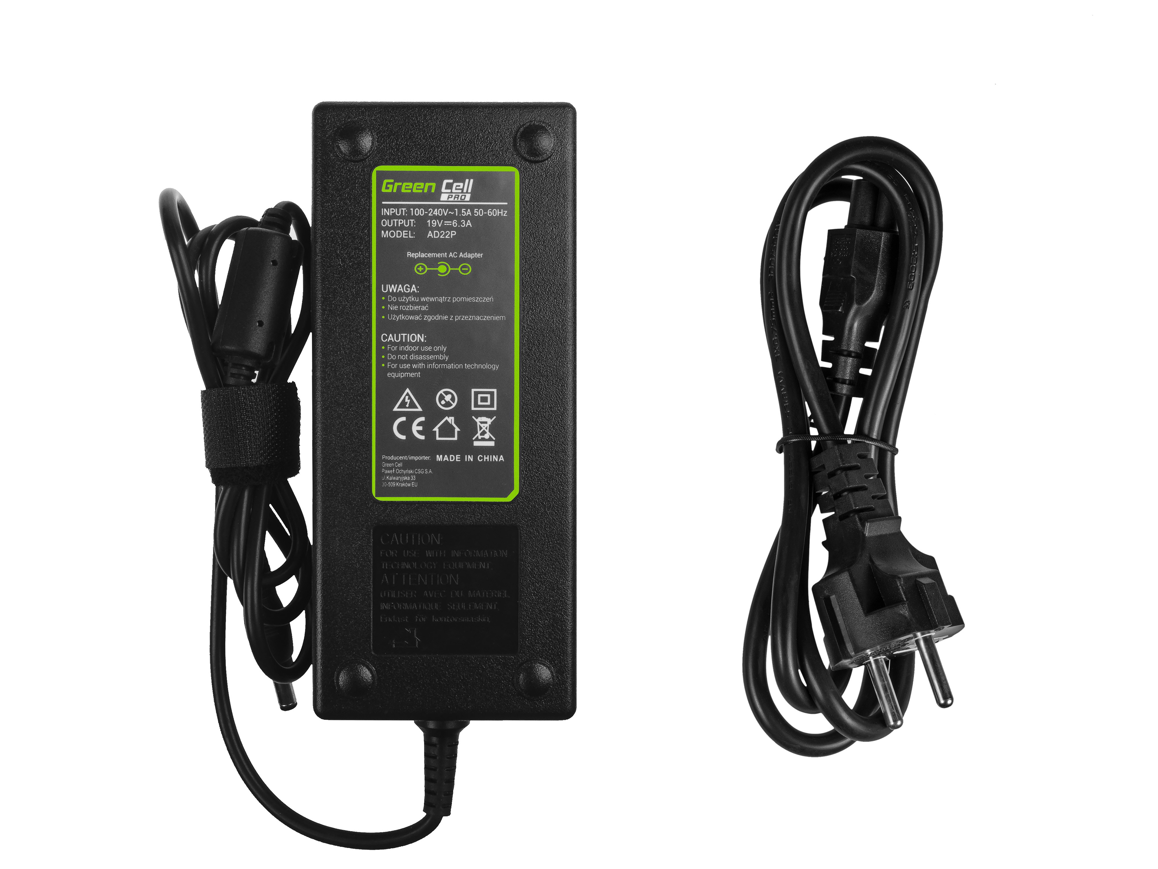 PRO Oplader  AC Adapter voor Asus G56 G60 K73 K73S K73SD K73SV F750 X750 MSI GE70 GT780 19V 6.3A 120W thumbnail 3