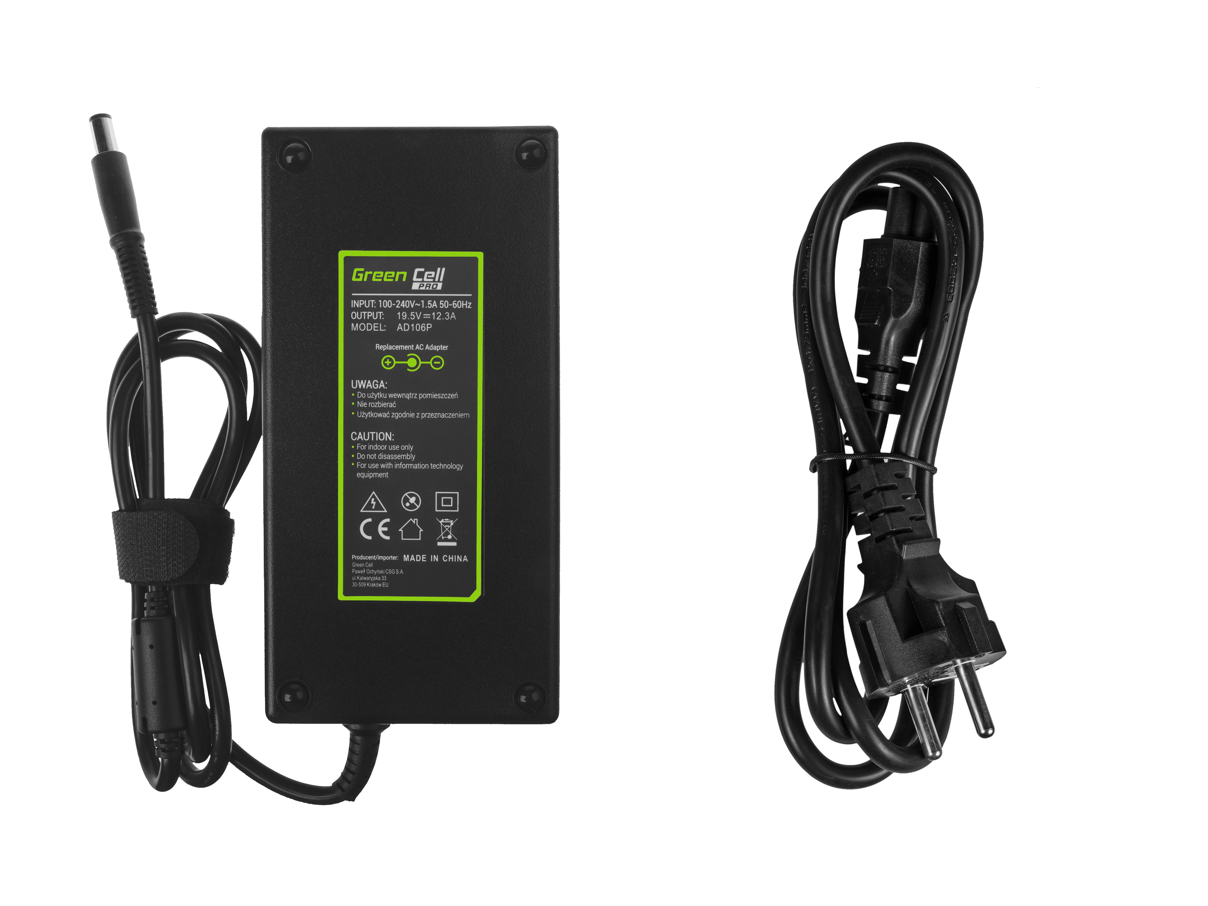 PRO Oplader  AC Adapter voor Dell Precision 7510 7710 M4700 M4800 M6600 M6700 M6800 Alienware 17 M17x 19.5V 12.3A 240 thumbnail 3