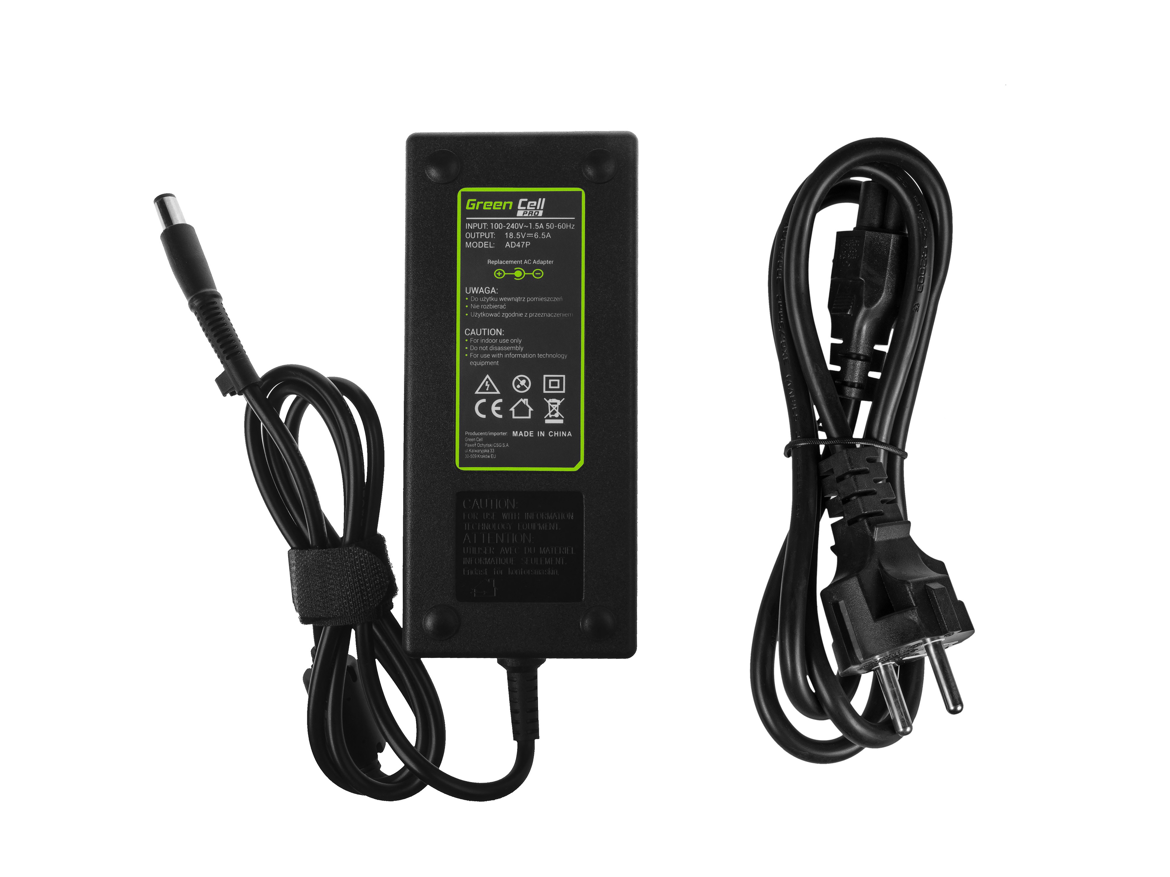 PRO Oplader  AC Adapter voor HP Compaq 6710b 6730b 6910p nc6400 nx7400 EliteBook 2530p 6930p 8530p 18.5V 6.5A 120W thumbnail 3