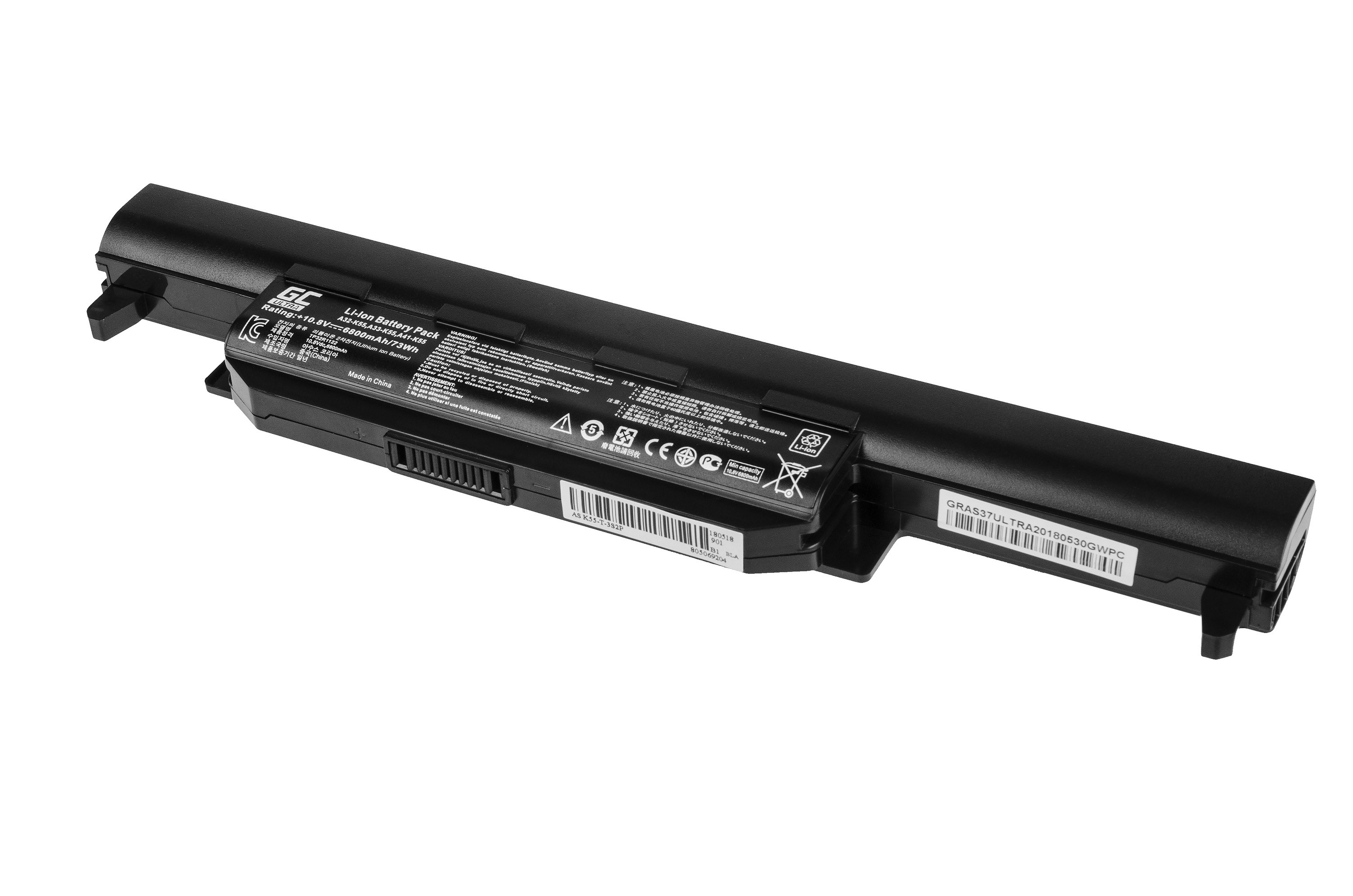 ULTRA Batterij voor Asus A32-K55 A45 A55 K45 K55 K75 / 11,1V 6800mAh thumbnail 3