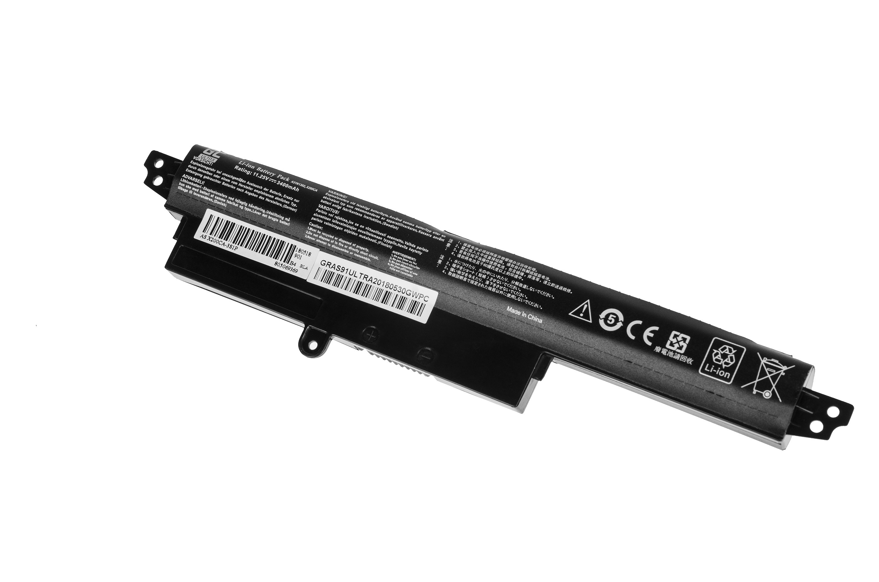 ULTRA Batterij voor Asus X200 X200C X200CA X200L X200LA / 11,25V 3400mAh thumbnail 3