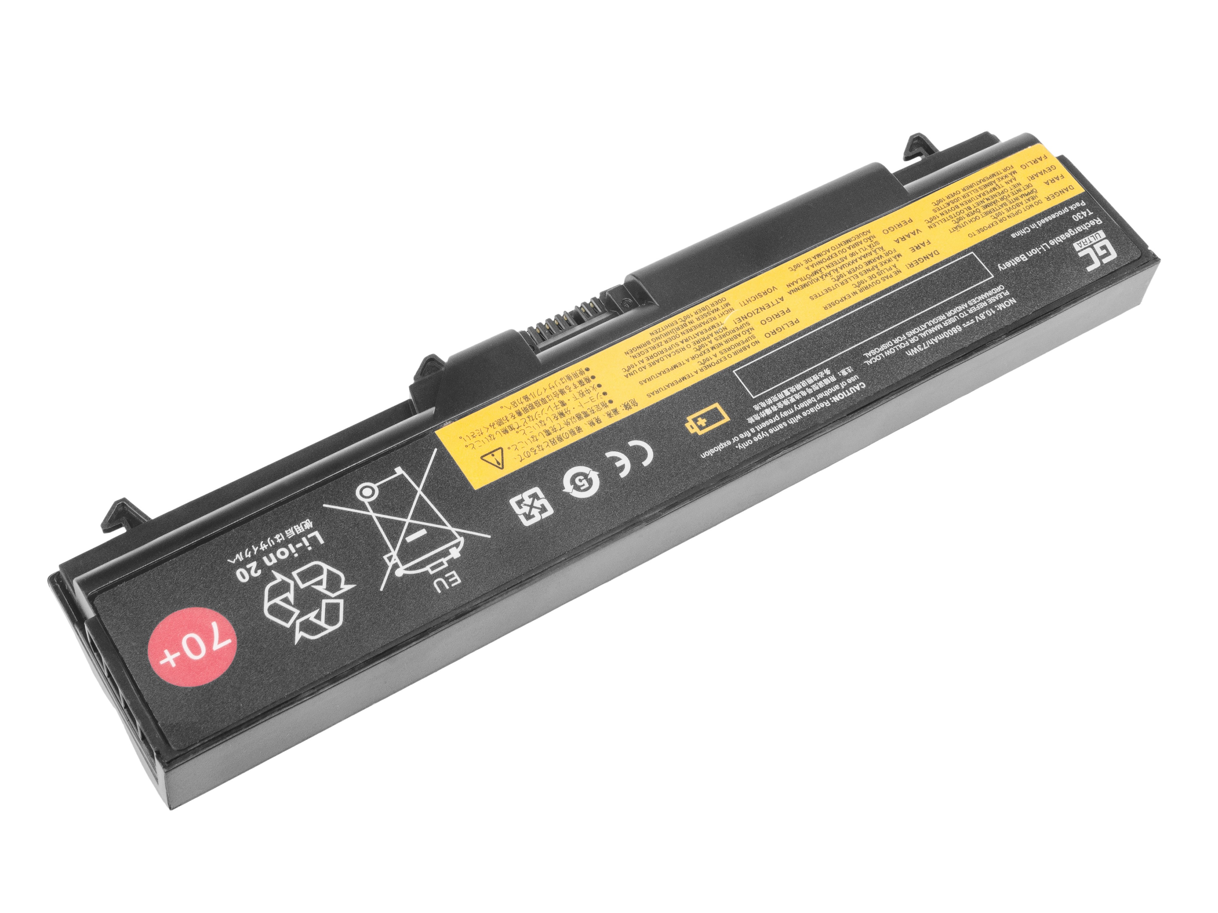 ULTRA Batterij voor Lenovo ThinkPad L430 L530 T430 T530 W530 / 11,1V 6800mAh thumbnail 3
