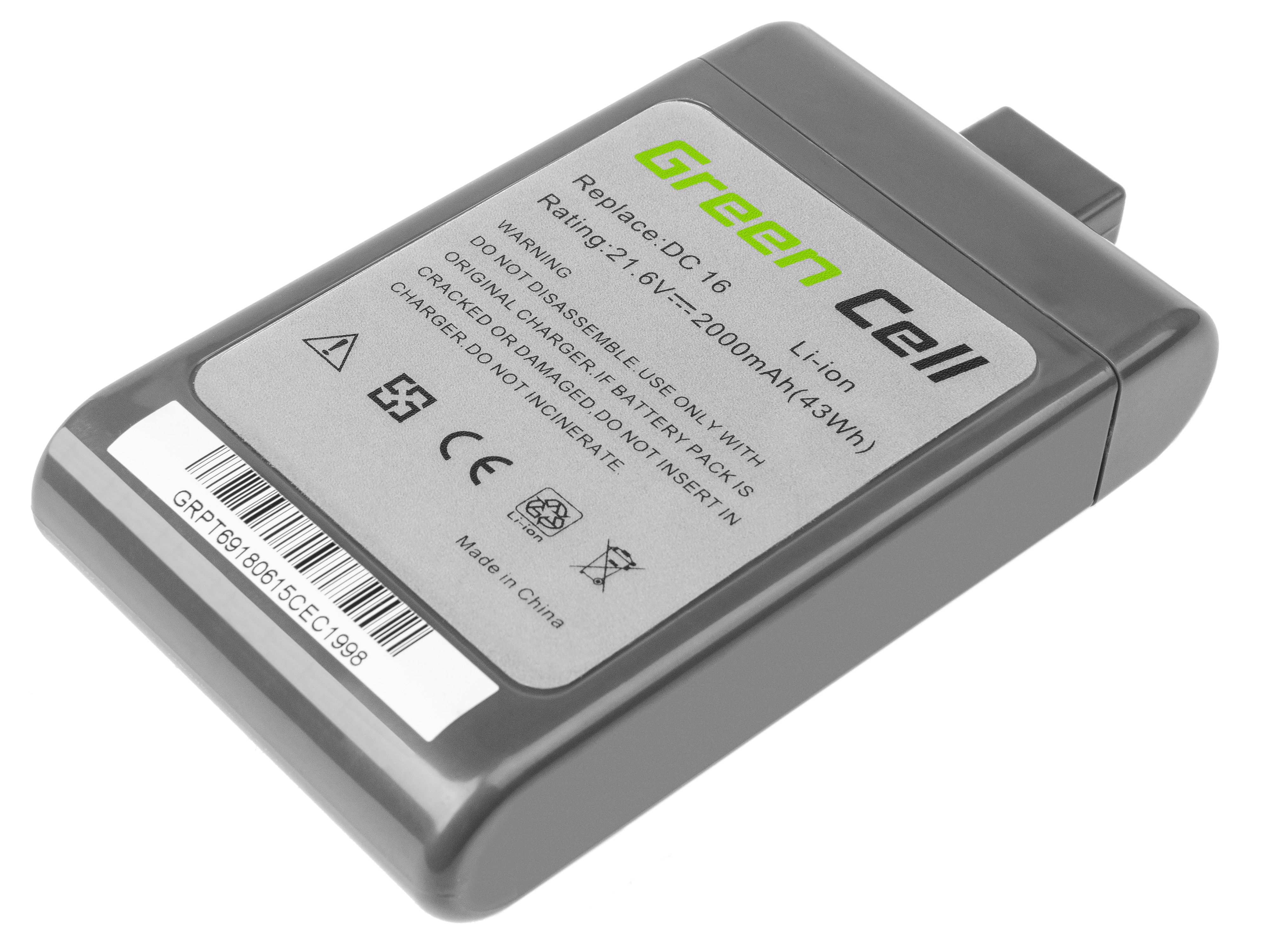 Stofzuiger Batterij voor Dyson DC-16 thumbnail 3