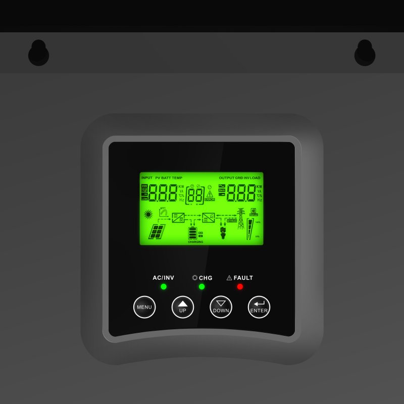 Omvormer Off Grid Inverter Met MPPT Zonnelader 48VDC 230VAC 3000VA/3000W Zuivere Sinus thumbnail 6